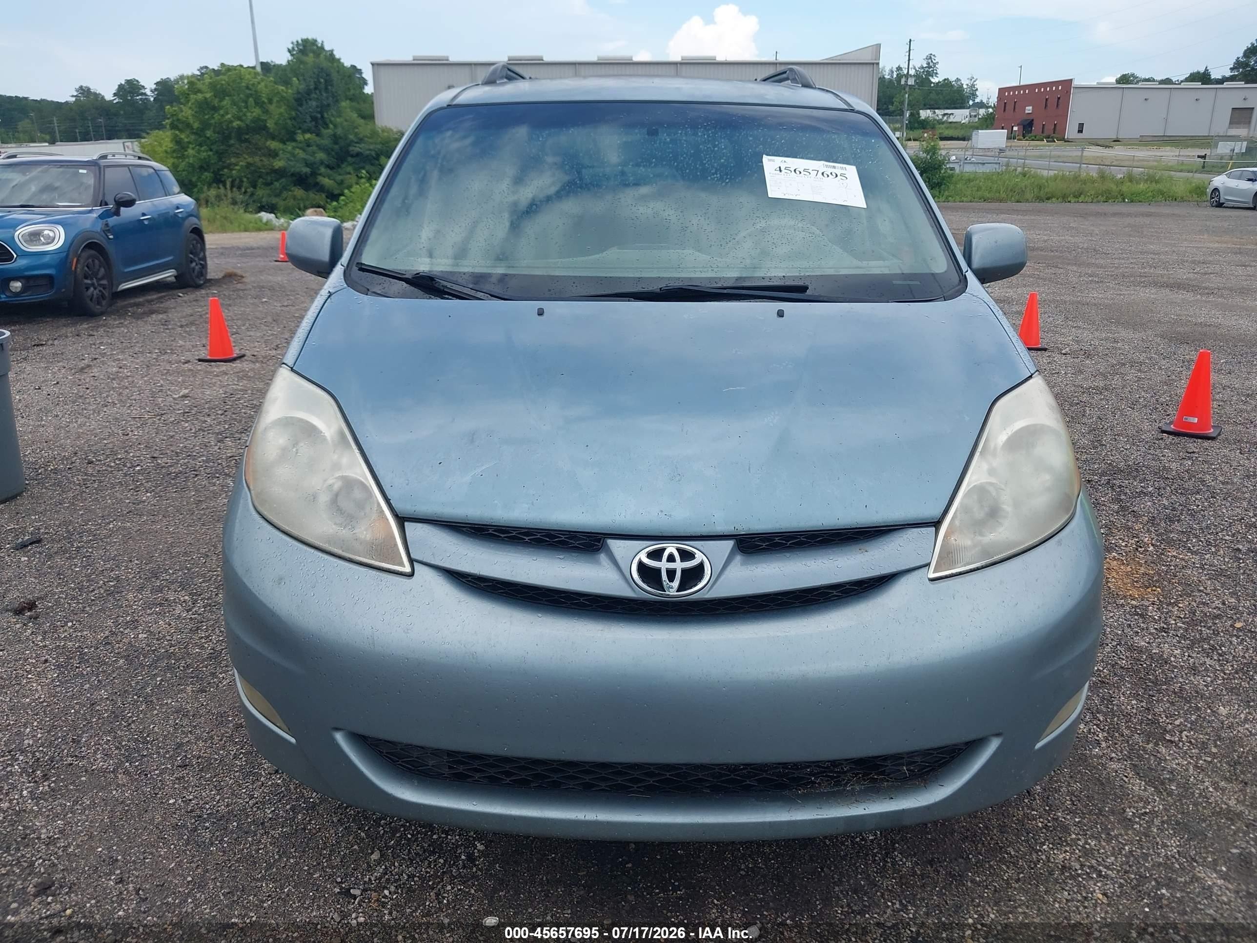 2007 Toyota Sienna Xle Blue vin: 5TDZK22C27S091493