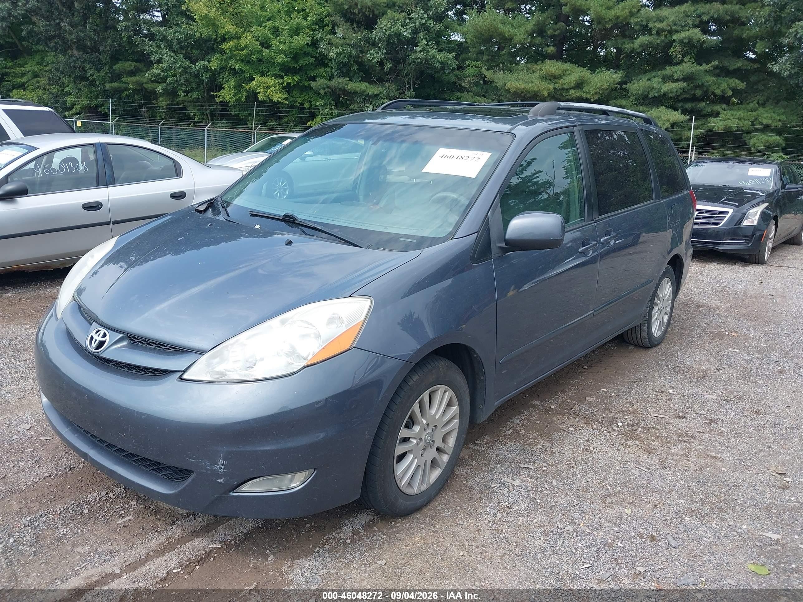 2008 Toyota Sienna Xle Blue vin: 5TDZK22C28S189506