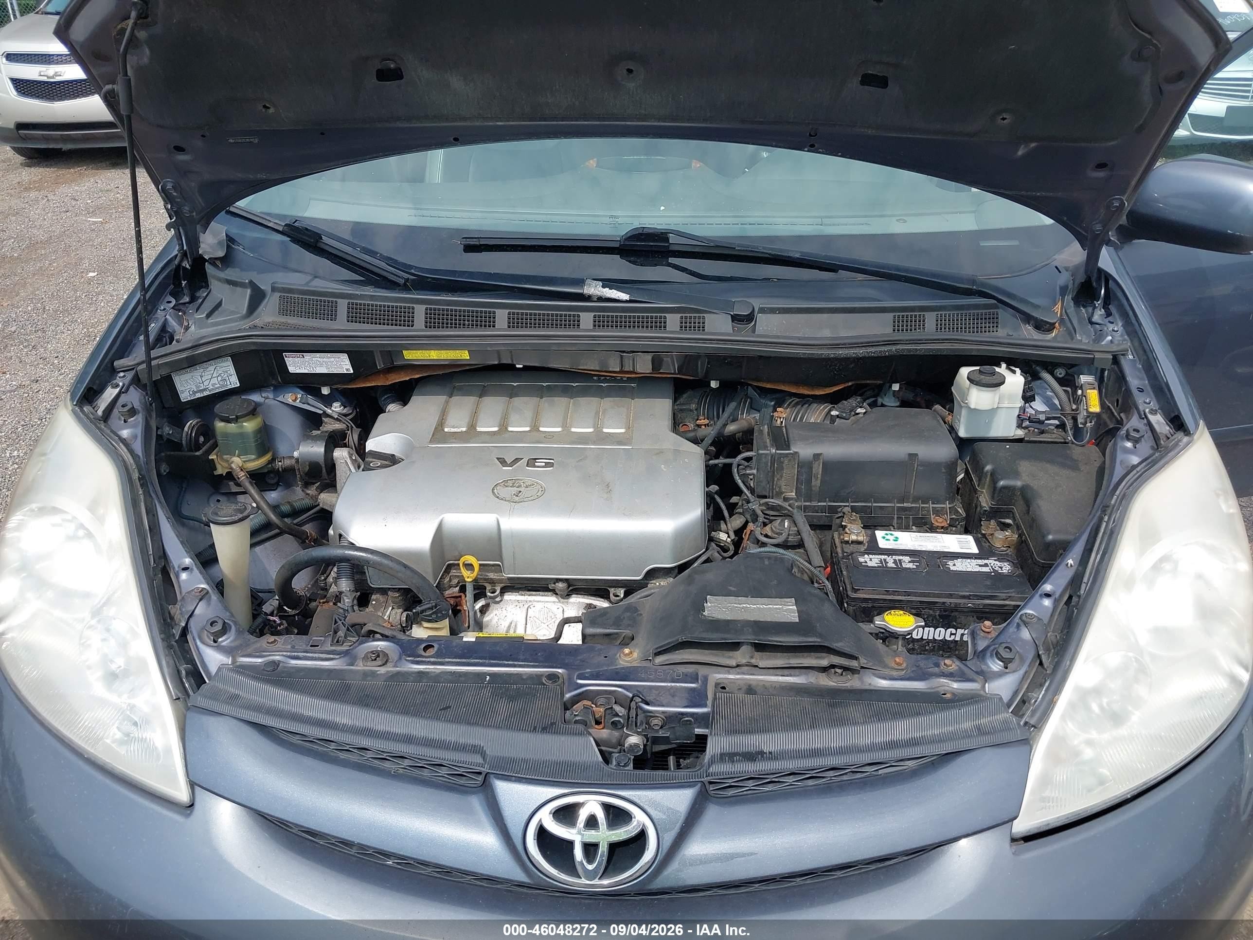 2008 Toyota Sienna Xle Blue vin: 5TDZK22C28S189506