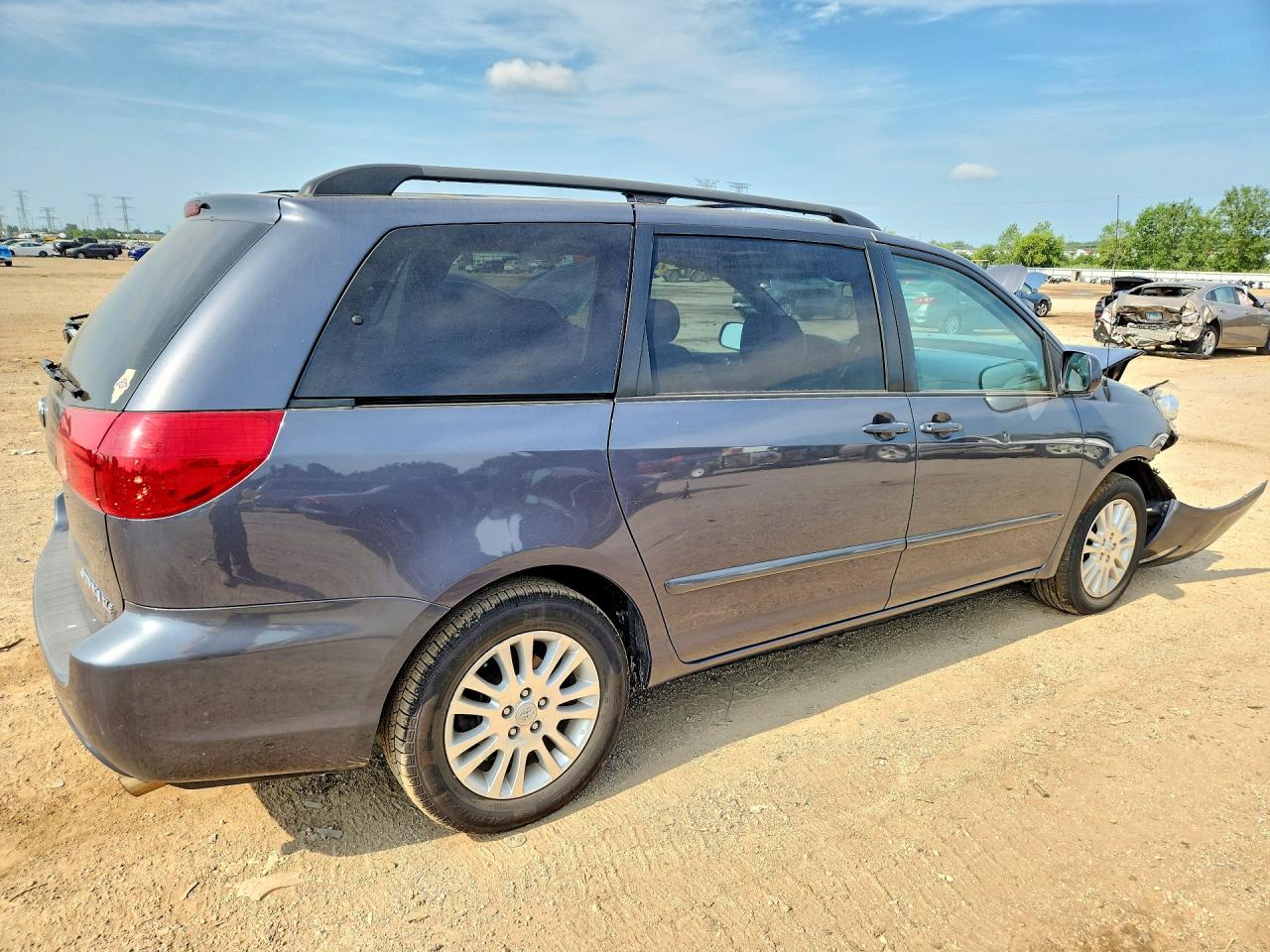 2008 Toyota Sienna Xle Gray vin: 5TDZK22C28S200956