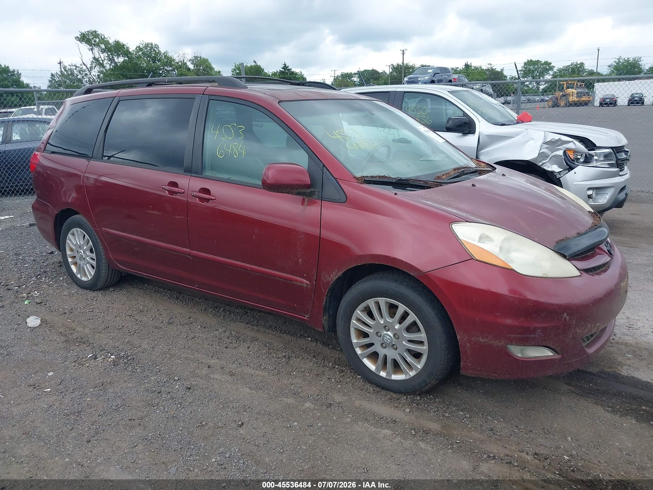 2009 Toyota Sienna Xle Maroon vin: 5TDZK22C29S231190