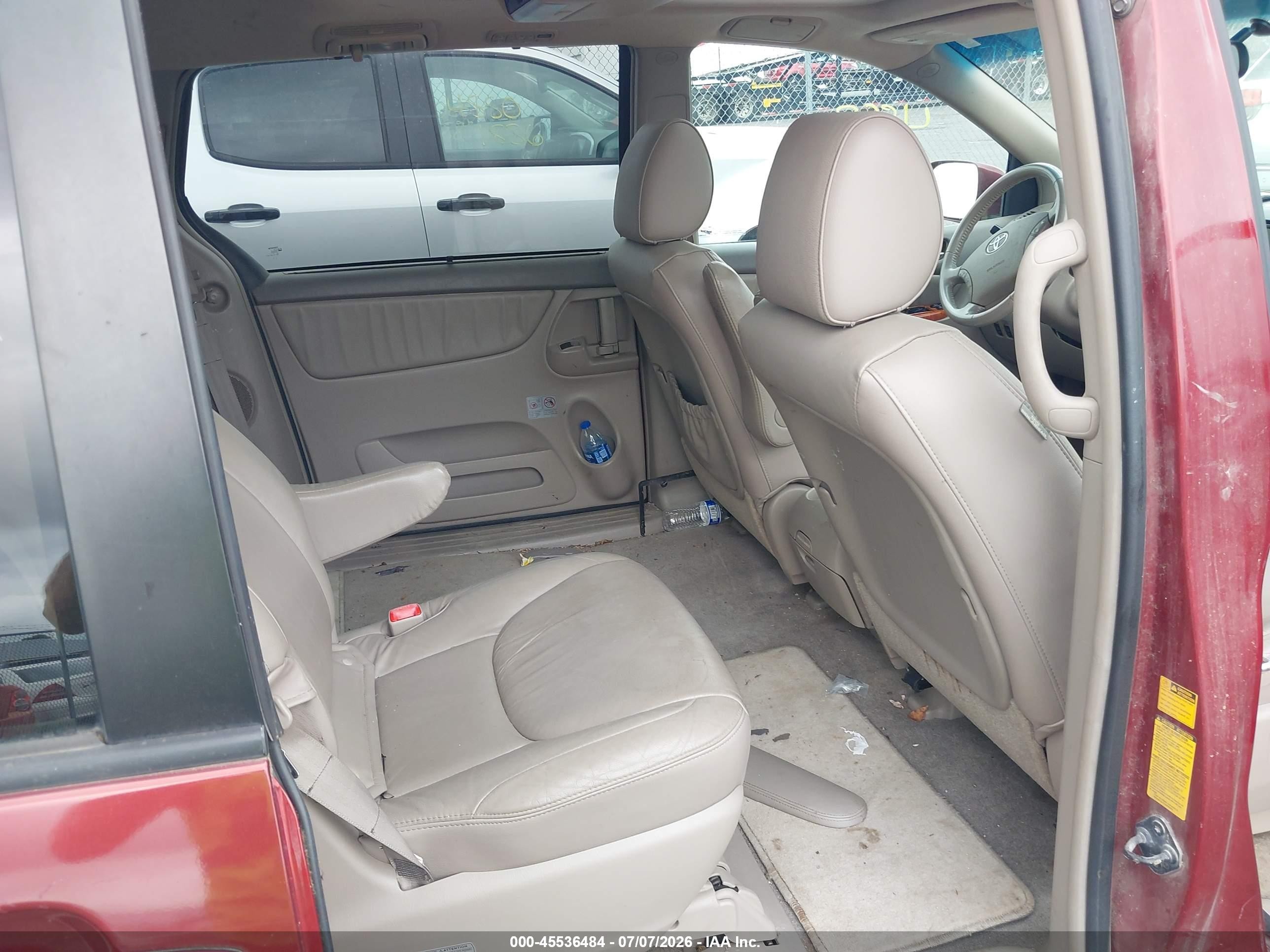 2009 Toyota Sienna Xle Maroon vin: 5TDZK22C29S231190