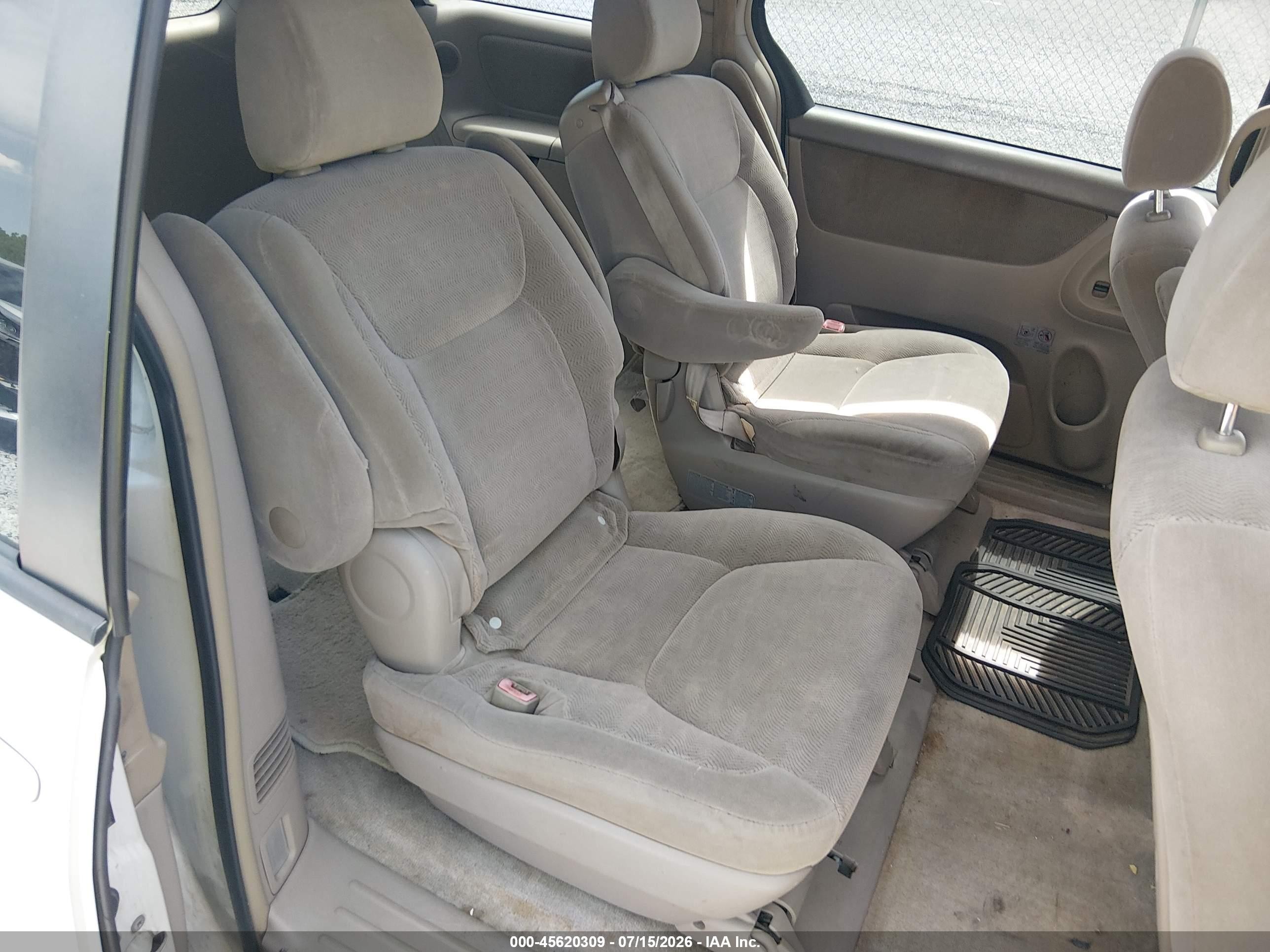 2007 Toyota Sienna Xle White vin: 5TDZK22C37S018410