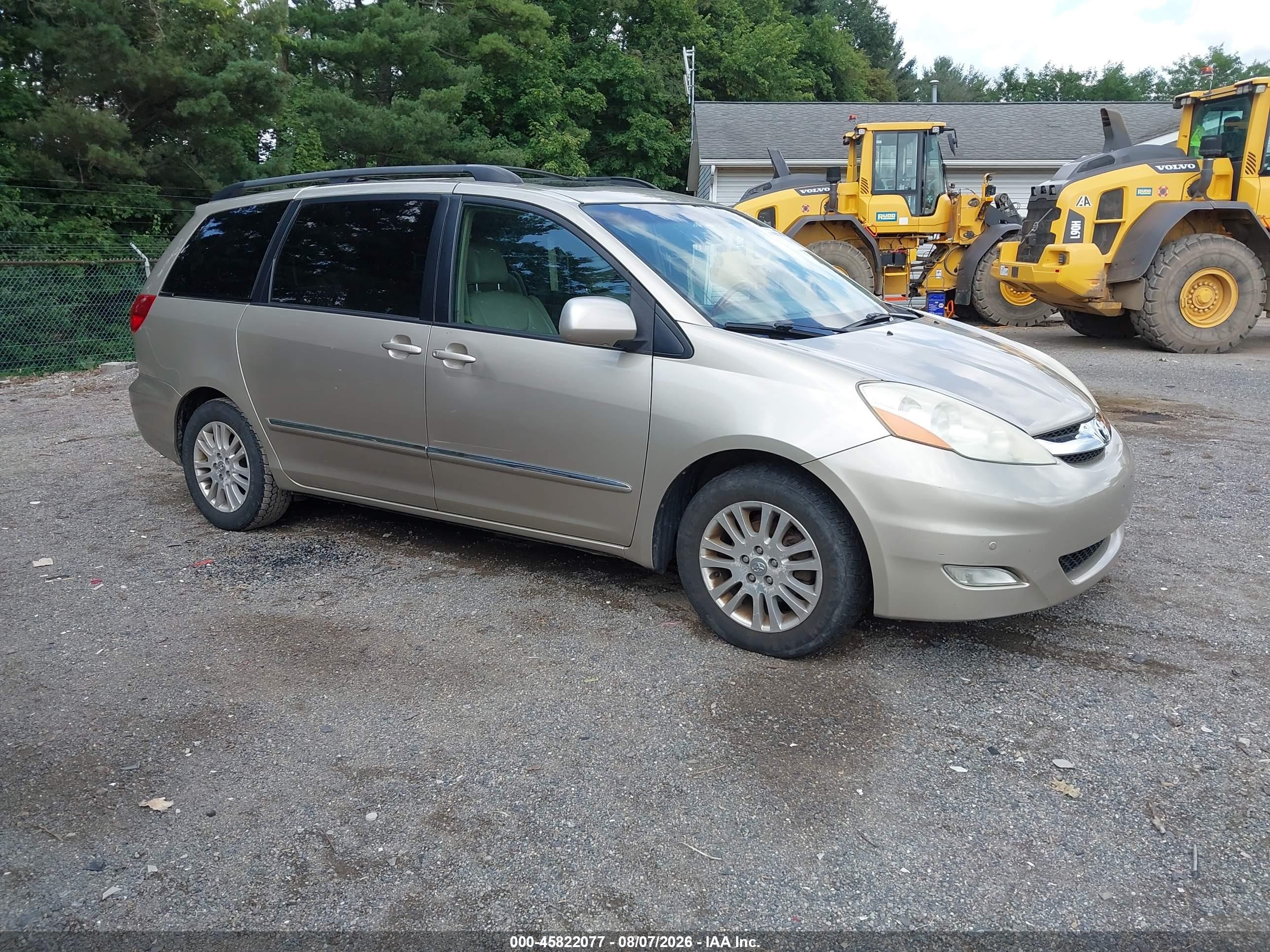 2007 Toyota Sienna Xle Limited Золотой vin: 5TDZK22C37S093785