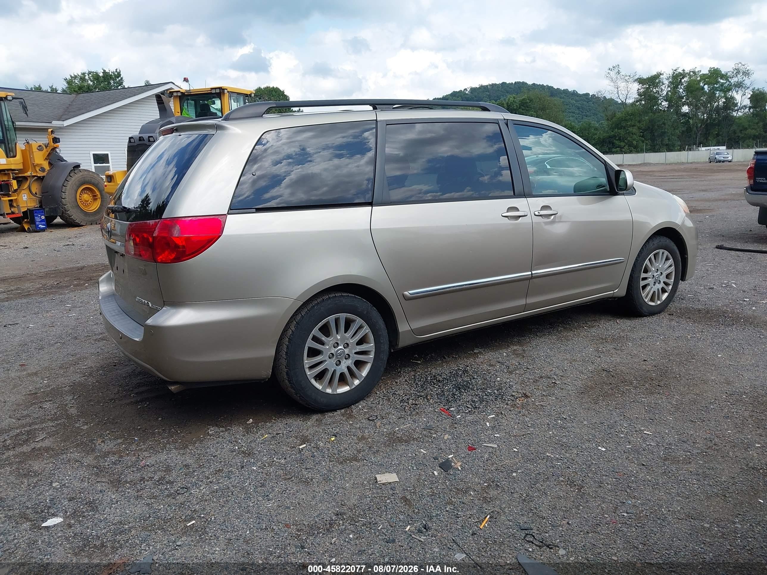 2007 Toyota Sienna Xle Limited Золотой vin: 5TDZK22C37S093785