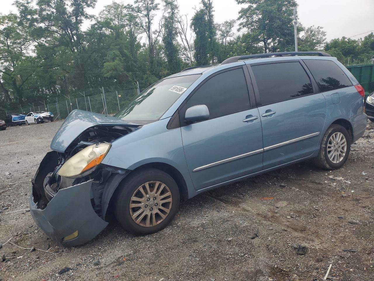 2008 Toyota Sienna Xle Limited Blue vin: 5TDZK22C38S142002