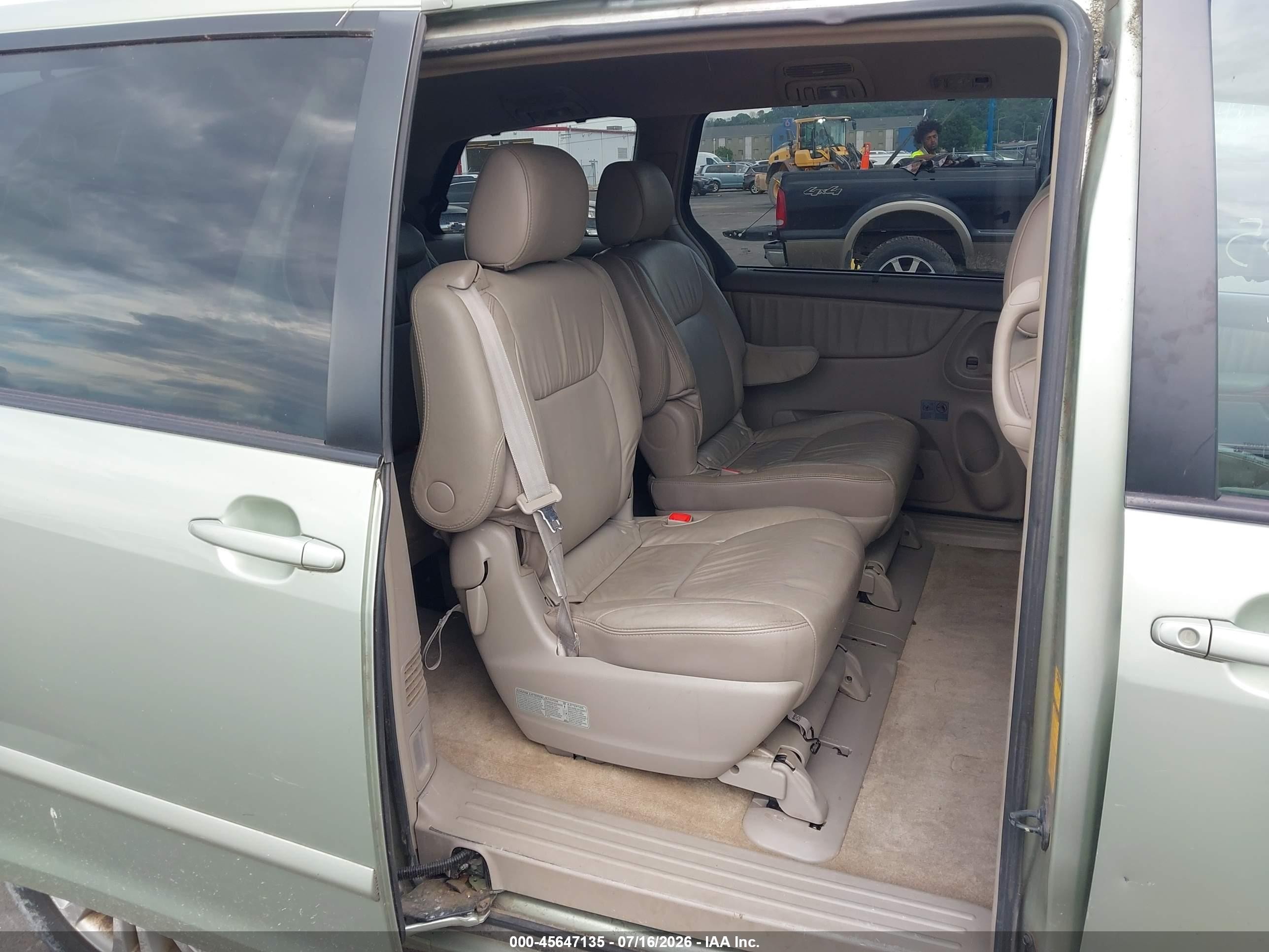 2008 Toyota Sienna Xle Зеленый vin: 5TDZK22C38S187005