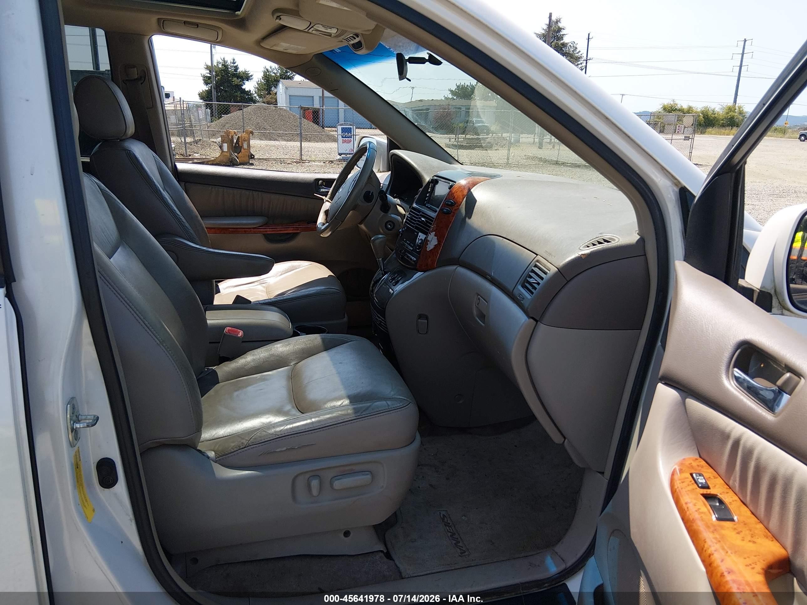 2008 Toyota Sienna Xle White vin: 5TDZK22C38S195069