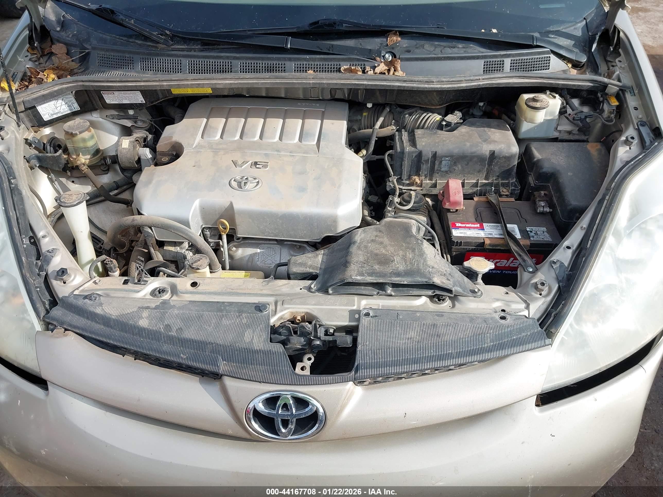 2008 Toyota Sienna Xle Желто-коричневый vin: 5TDZK22C38S199378
