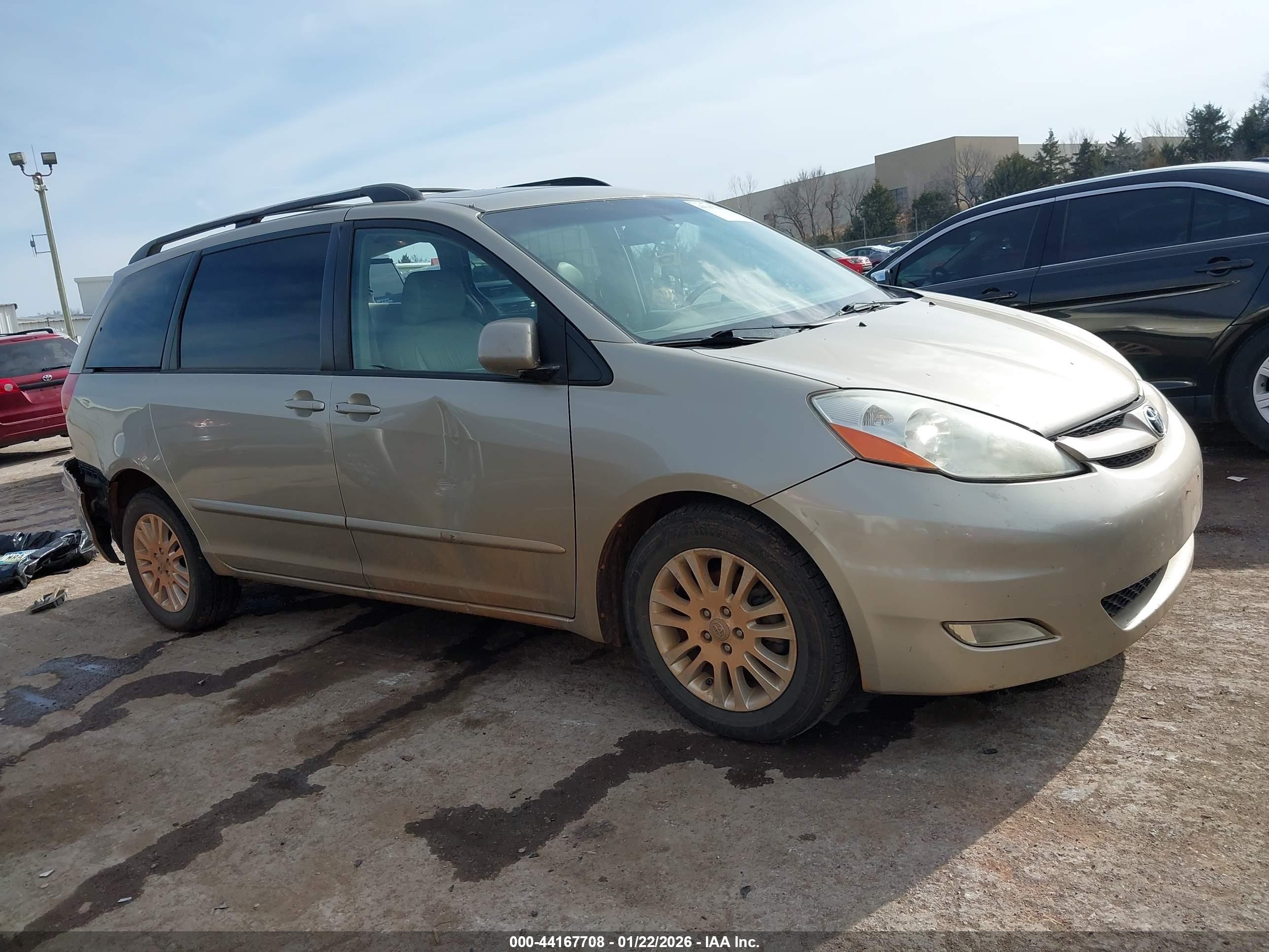 2008 Toyota Sienna Xle Желто-коричневый vin: 5TDZK22C38S199378