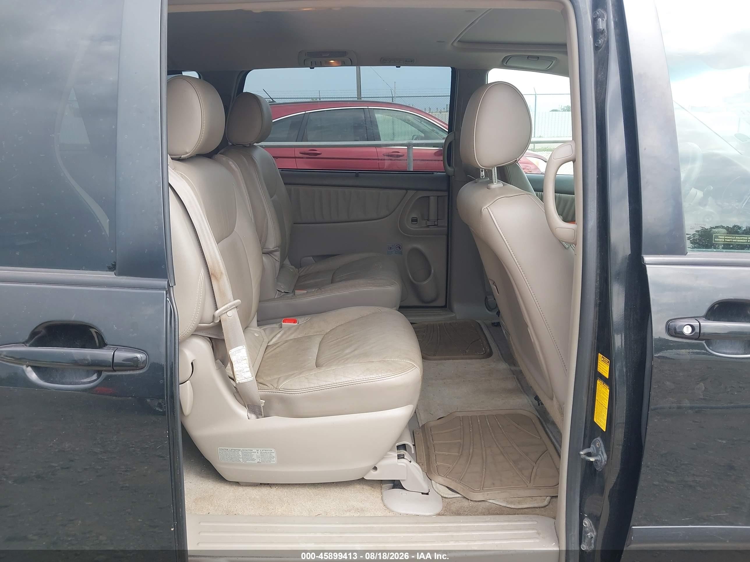 2008 Toyota Sienna Xle Black vin: 5TDZK22C38S218057