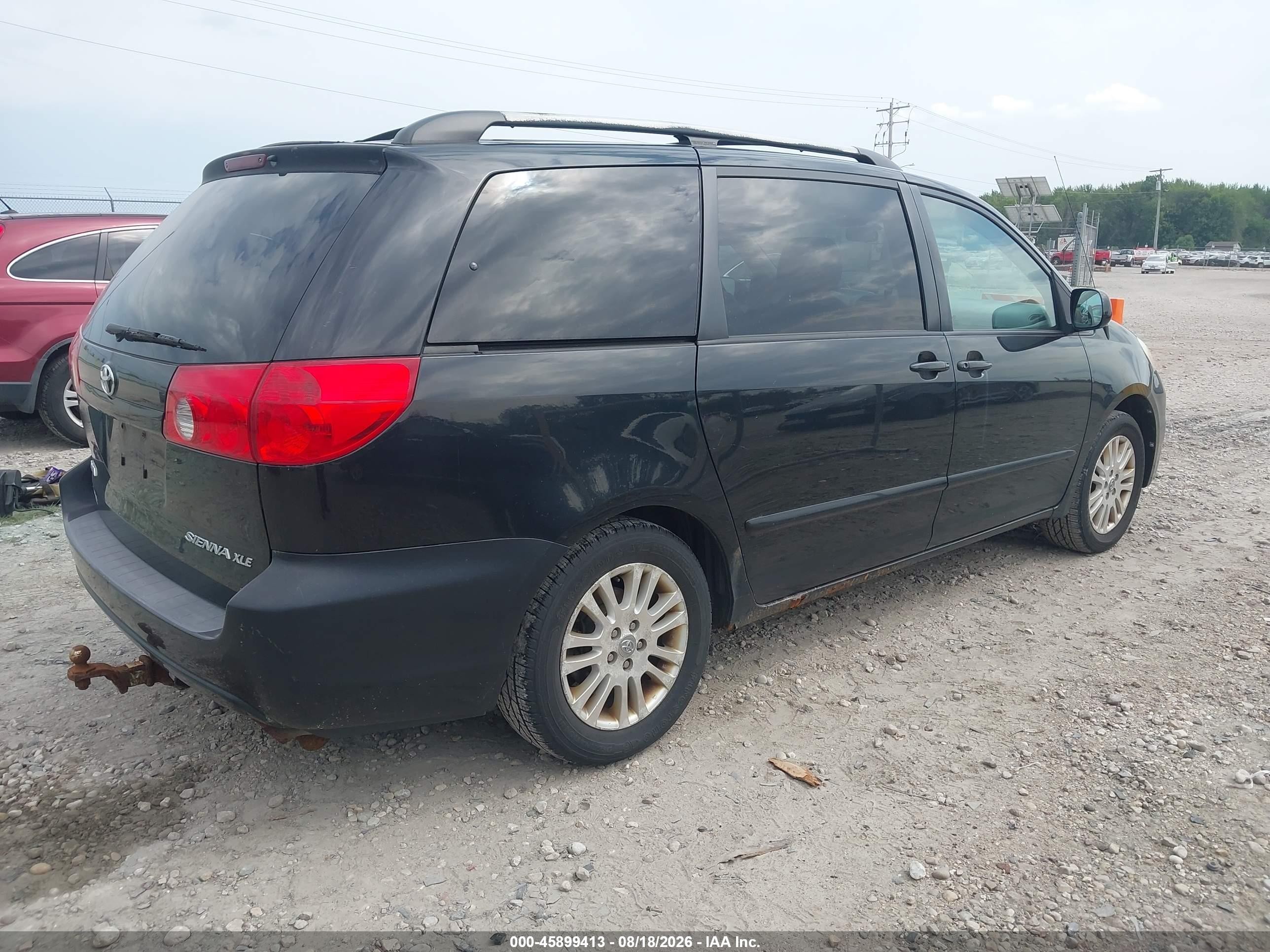 2008 Toyota Sienna Xle Black vin: 5TDZK22C38S218057