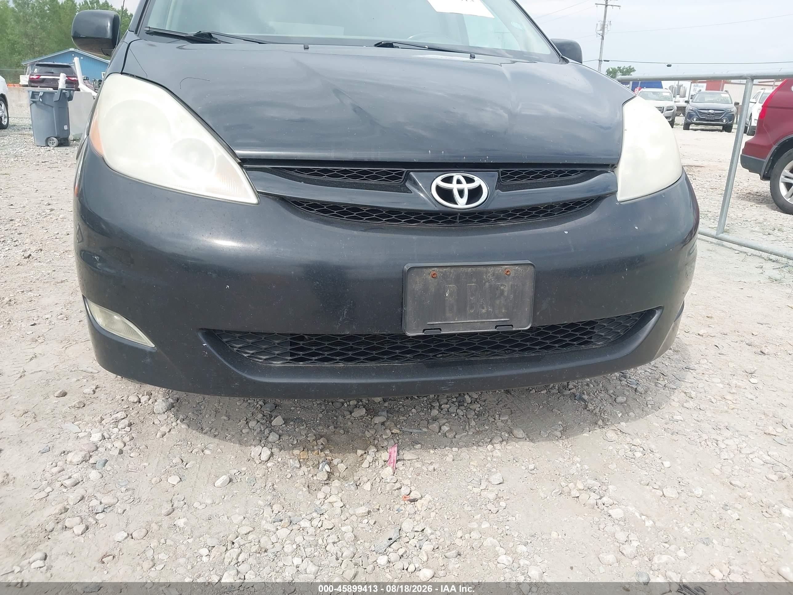 2008 Toyota Sienna Xle Black vin: 5TDZK22C38S218057