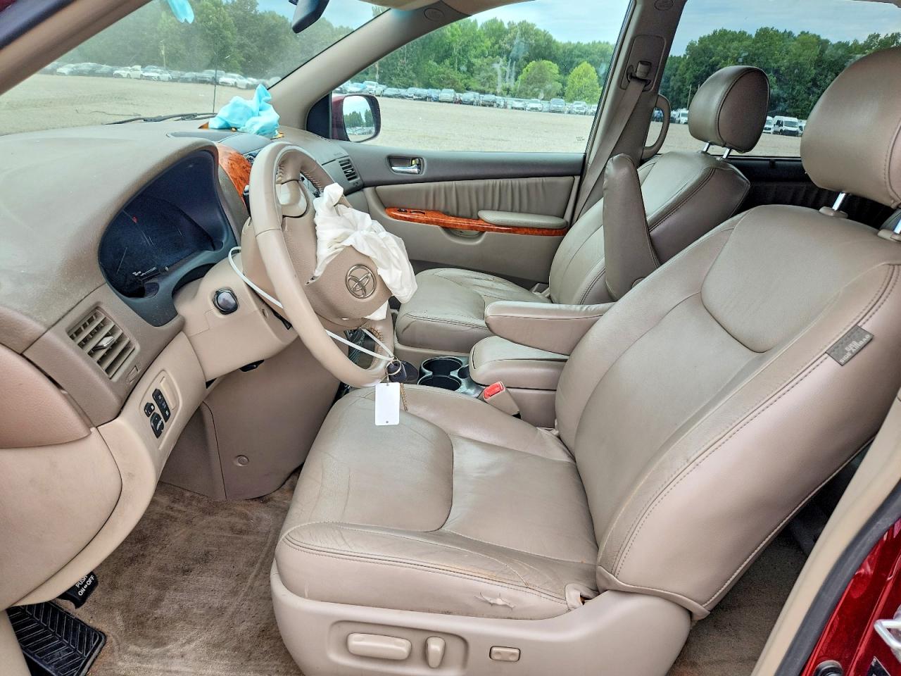 2008 Toyota Sienna Xle Maroon vin: 5TDZK22C38S224988
