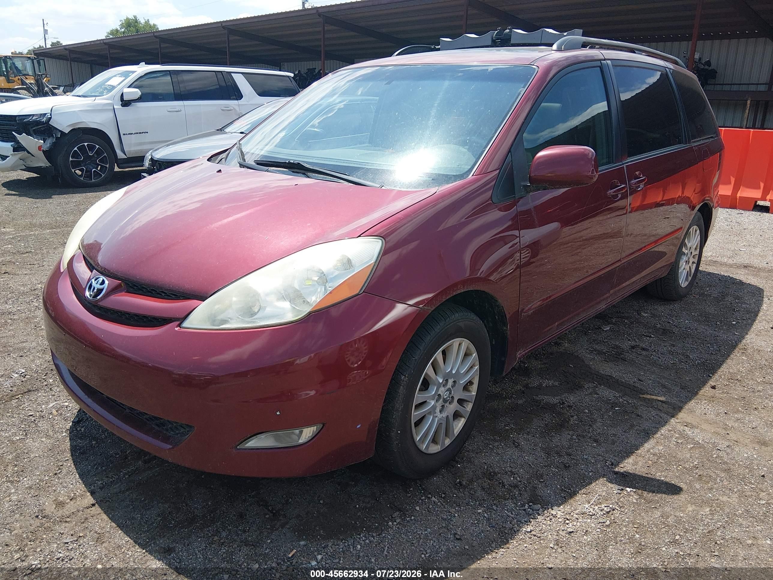 2009 Toyota Sienna Xle Red vin: 5TDZK22C39S241386