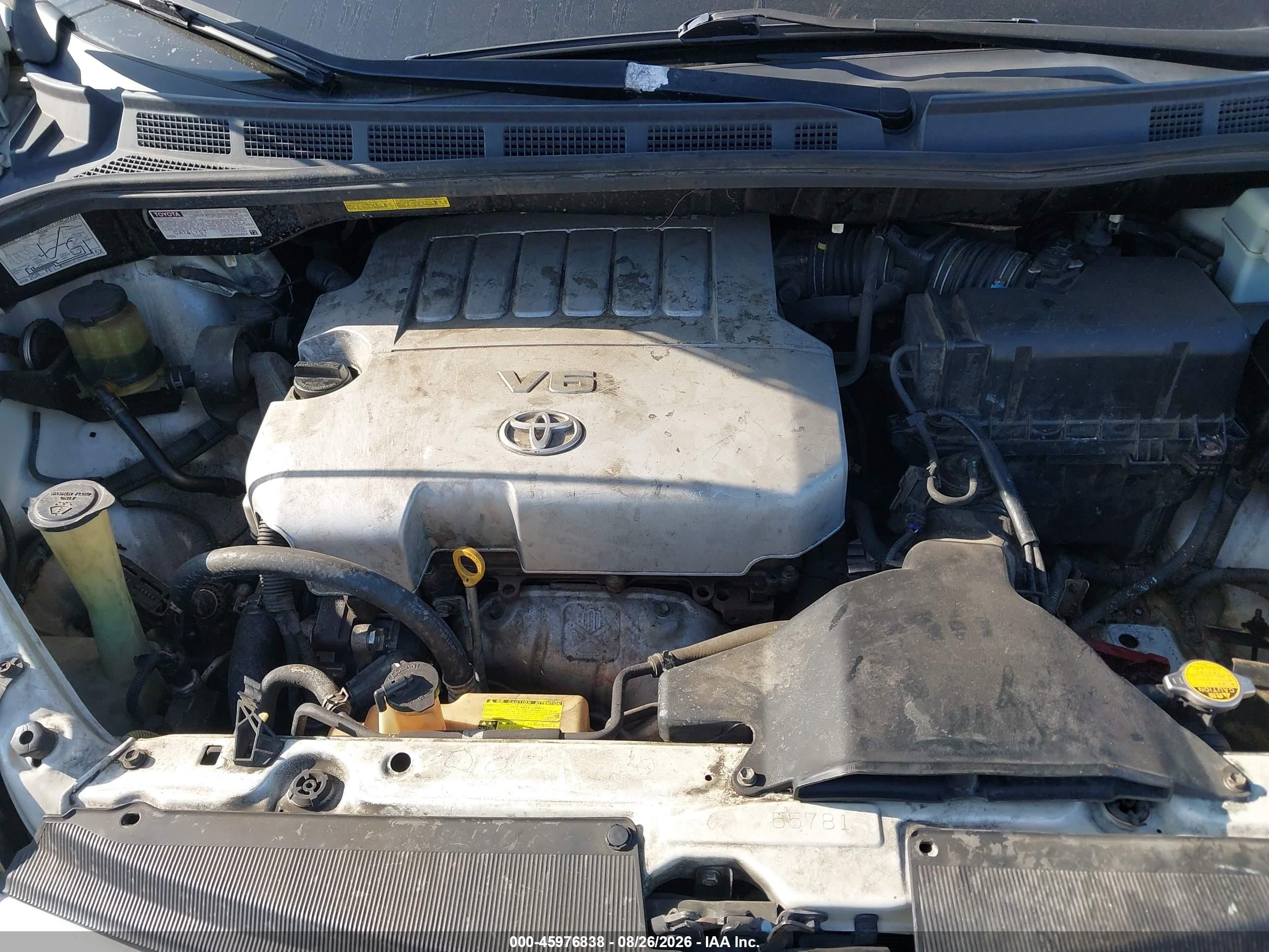 2009 Toyota Sienna Xle White vin: 5TDZK22C39S271925