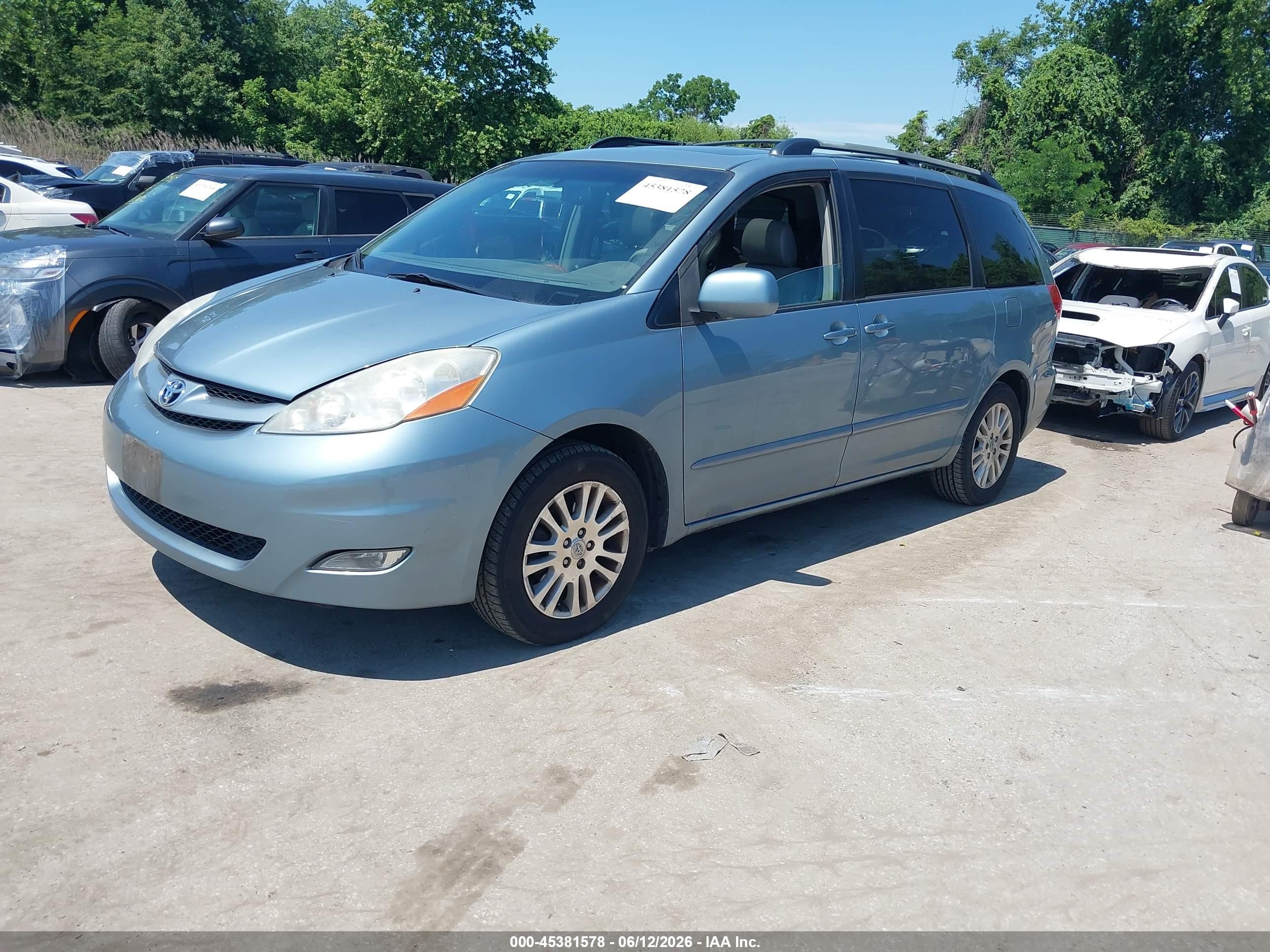2007 Toyota Sienna Xle Серый vin: 5TDZK22C47S022837