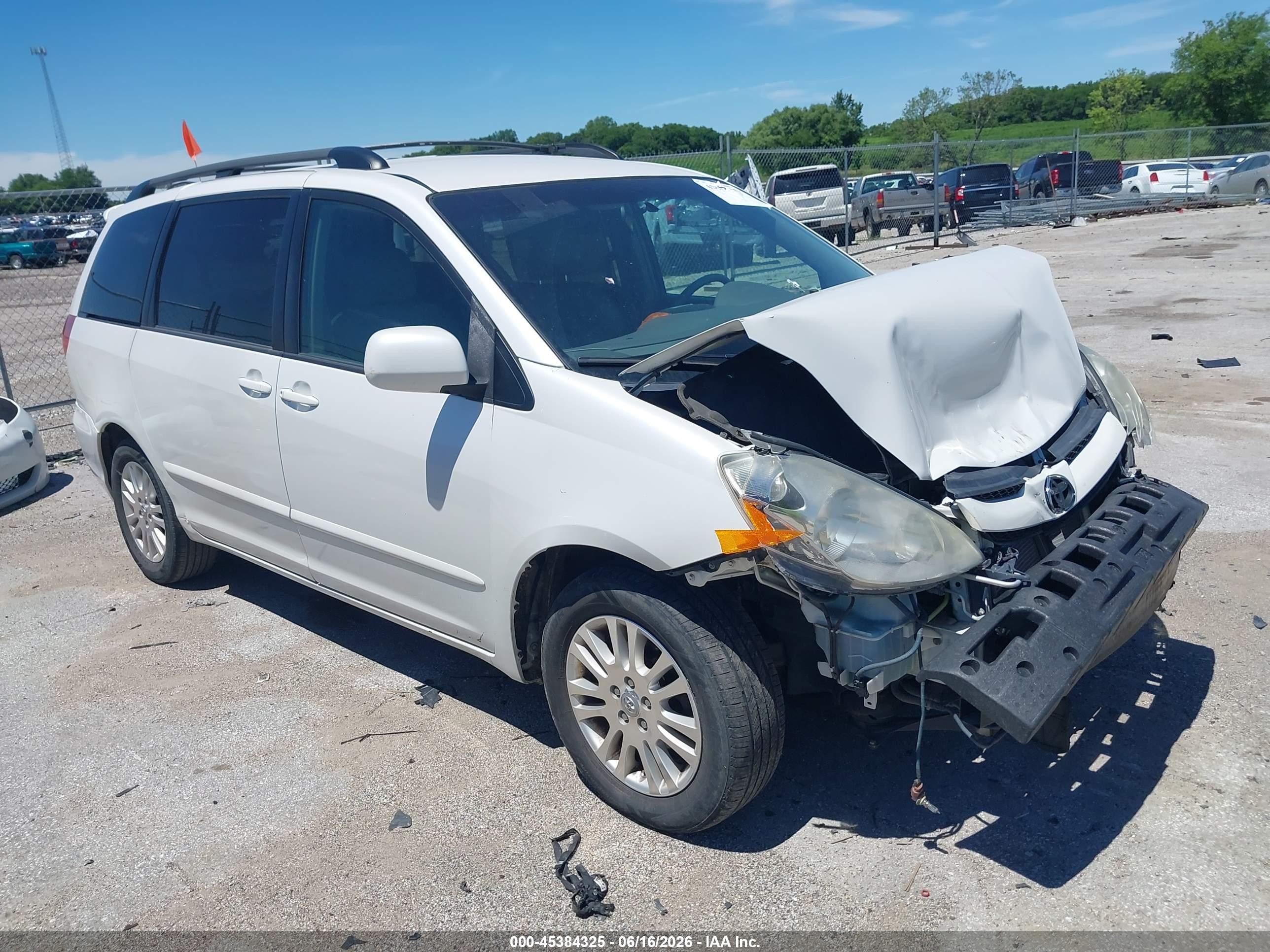 2007 Toyota Sienna Xle White vin: 5TDZK22C47S092449