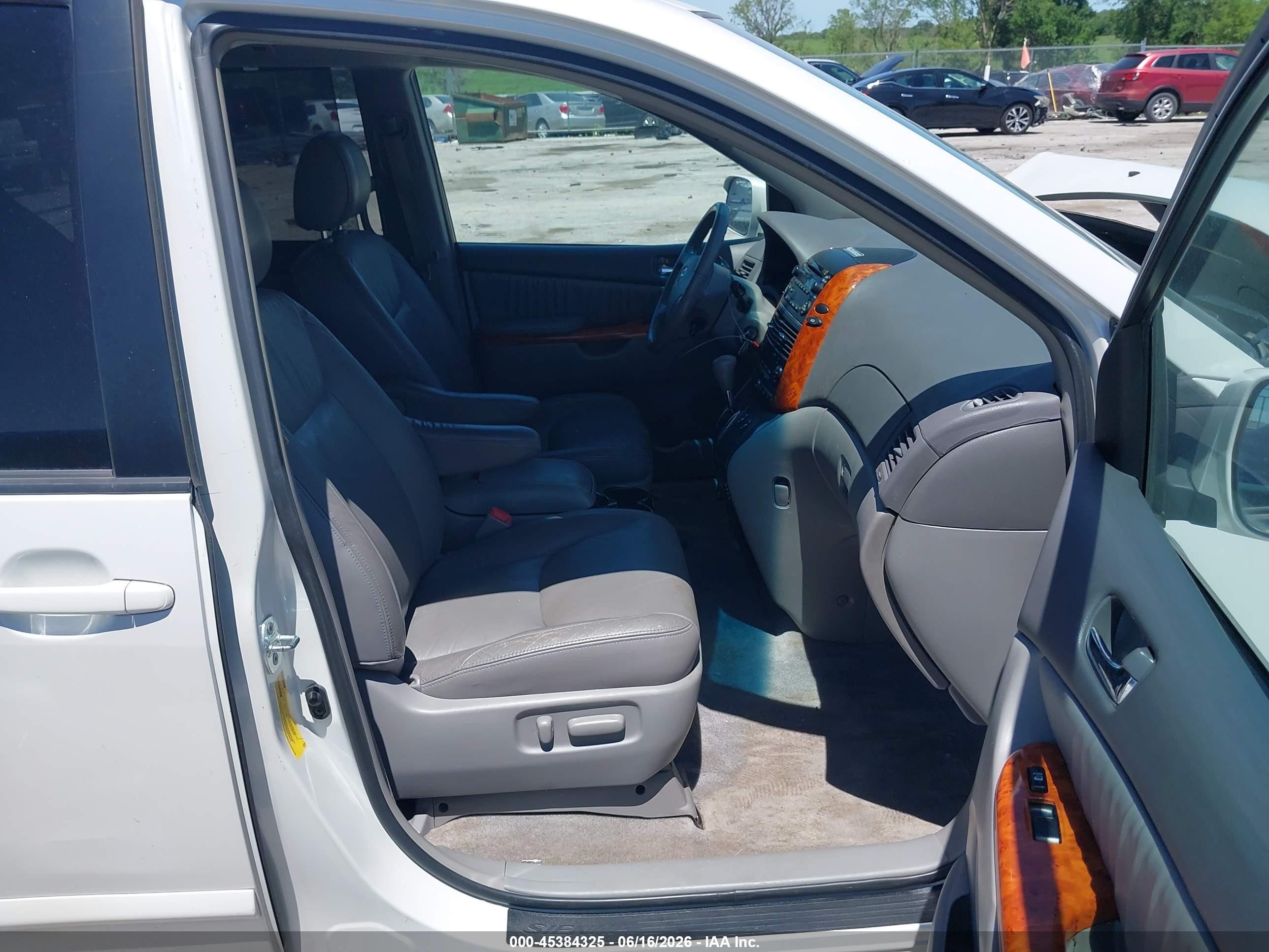2007 Toyota Sienna Xle White vin: 5TDZK22C47S092449