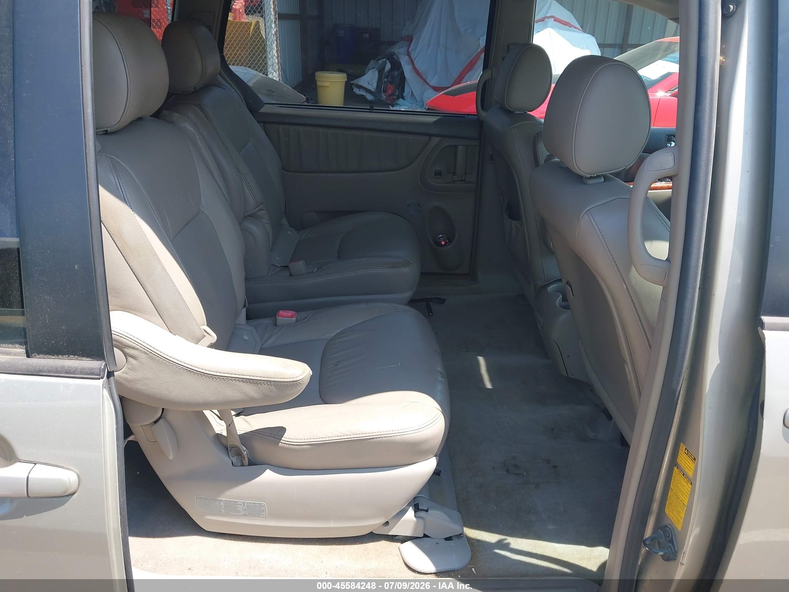 2008 Toyota Sienna Xle Beige vin: 5TDZK22C48S100647