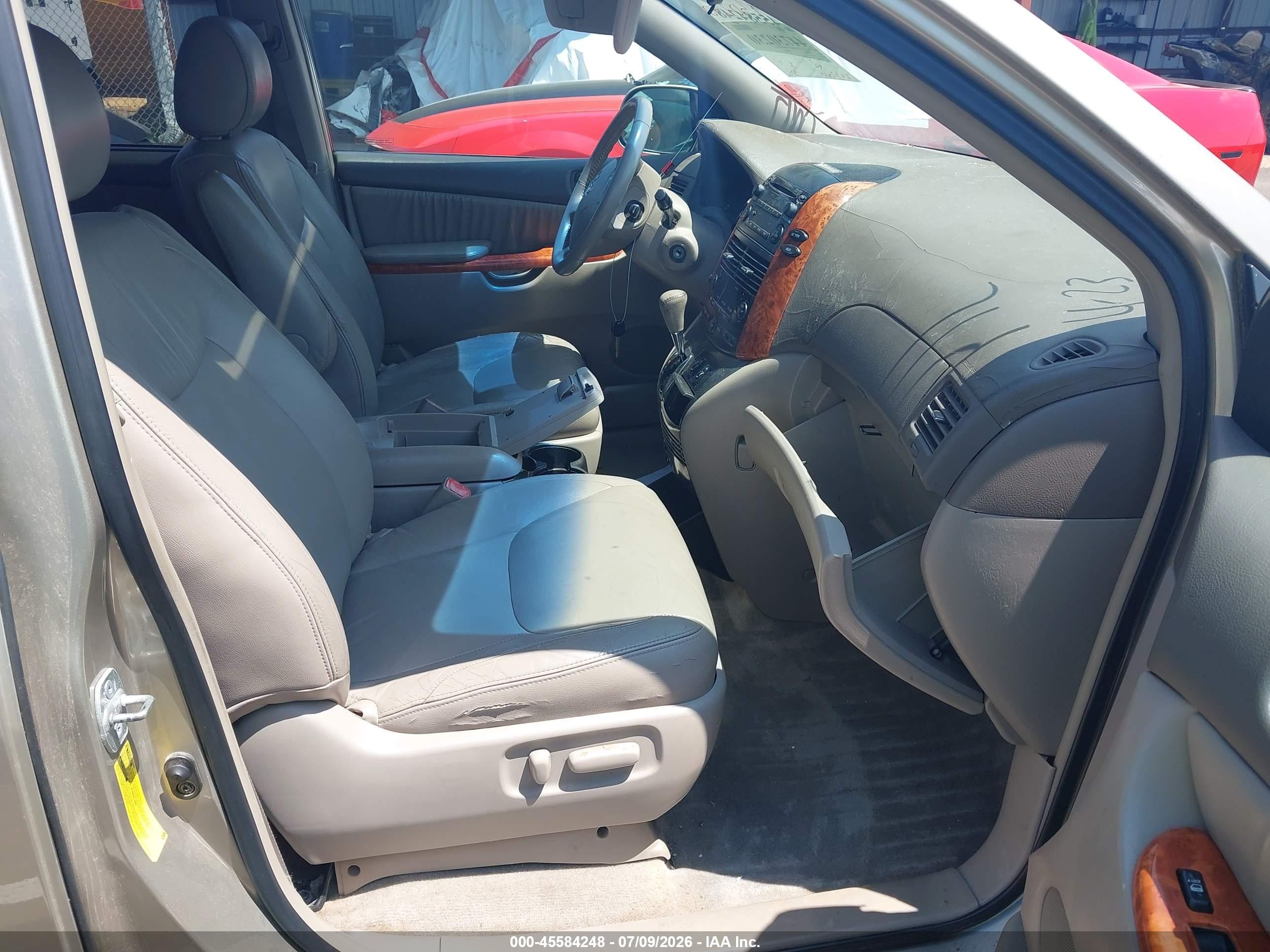 2008 Toyota Sienna Xle Beige vin: 5TDZK22C48S100647