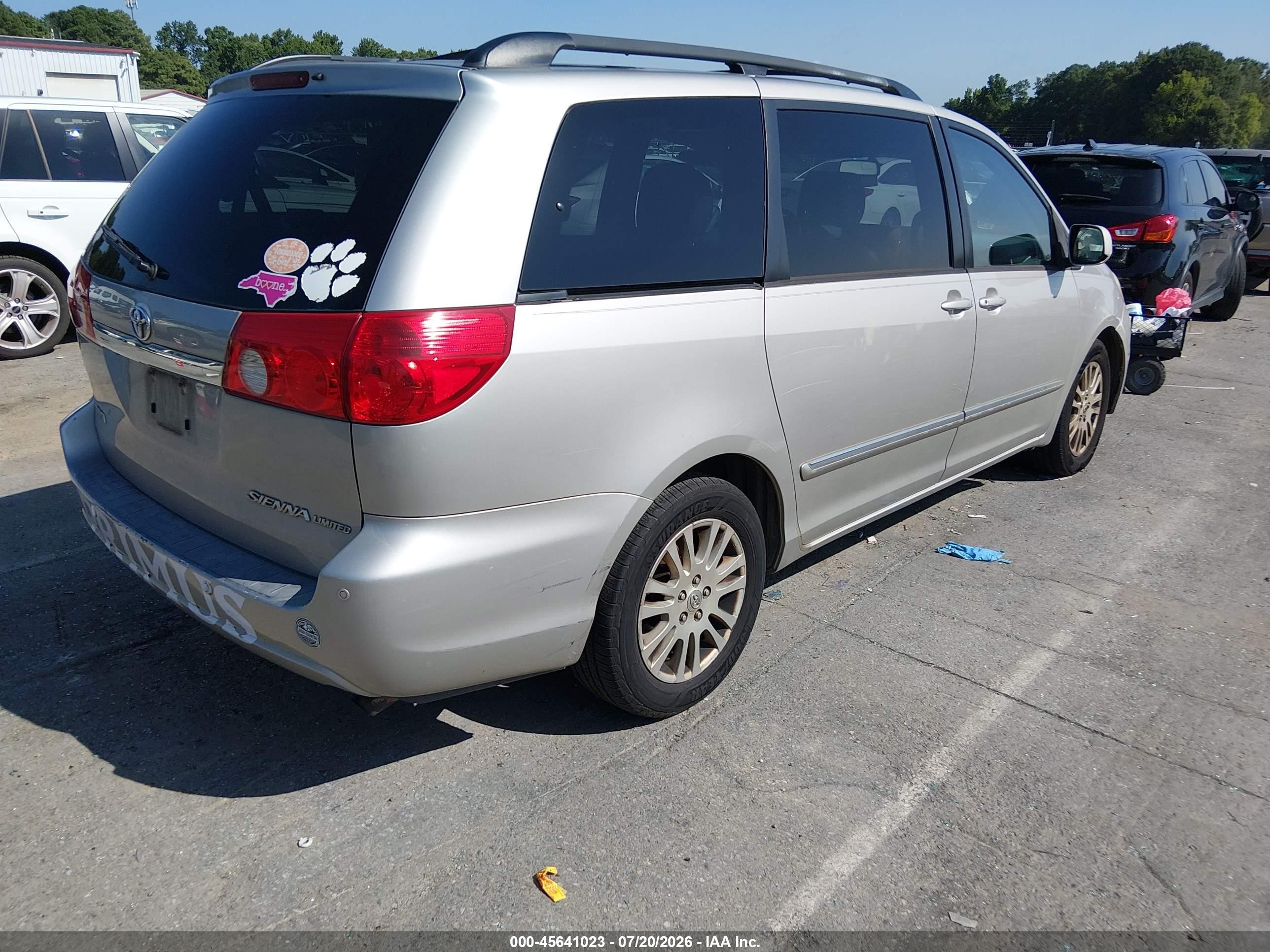 2008 Toyota Sienna Limited Серый vin: 5TDZK22C48S152375