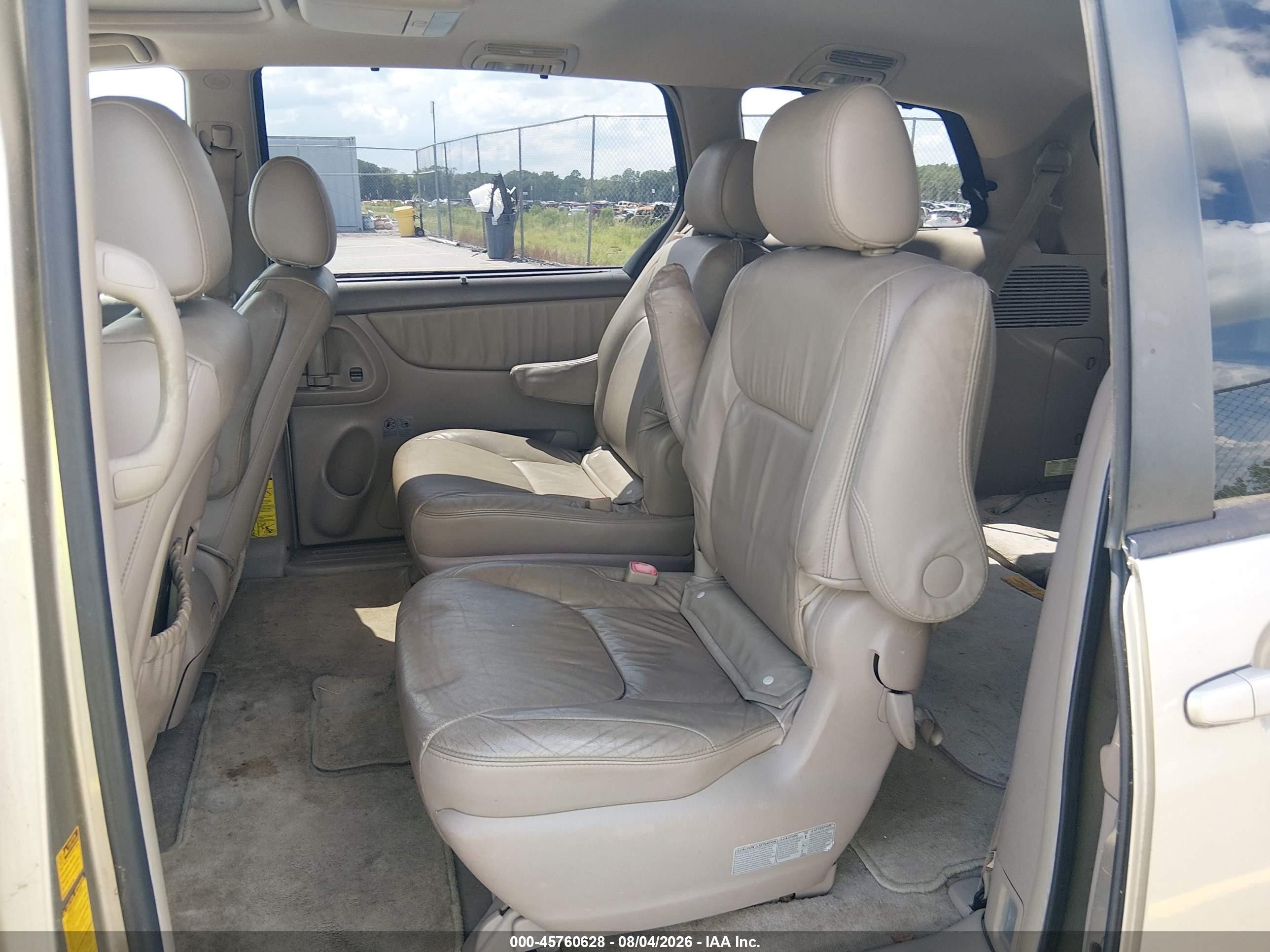 2008 Toyota Sienna Xle/xle Limited Beige vin: 5TDZK22C48S217175