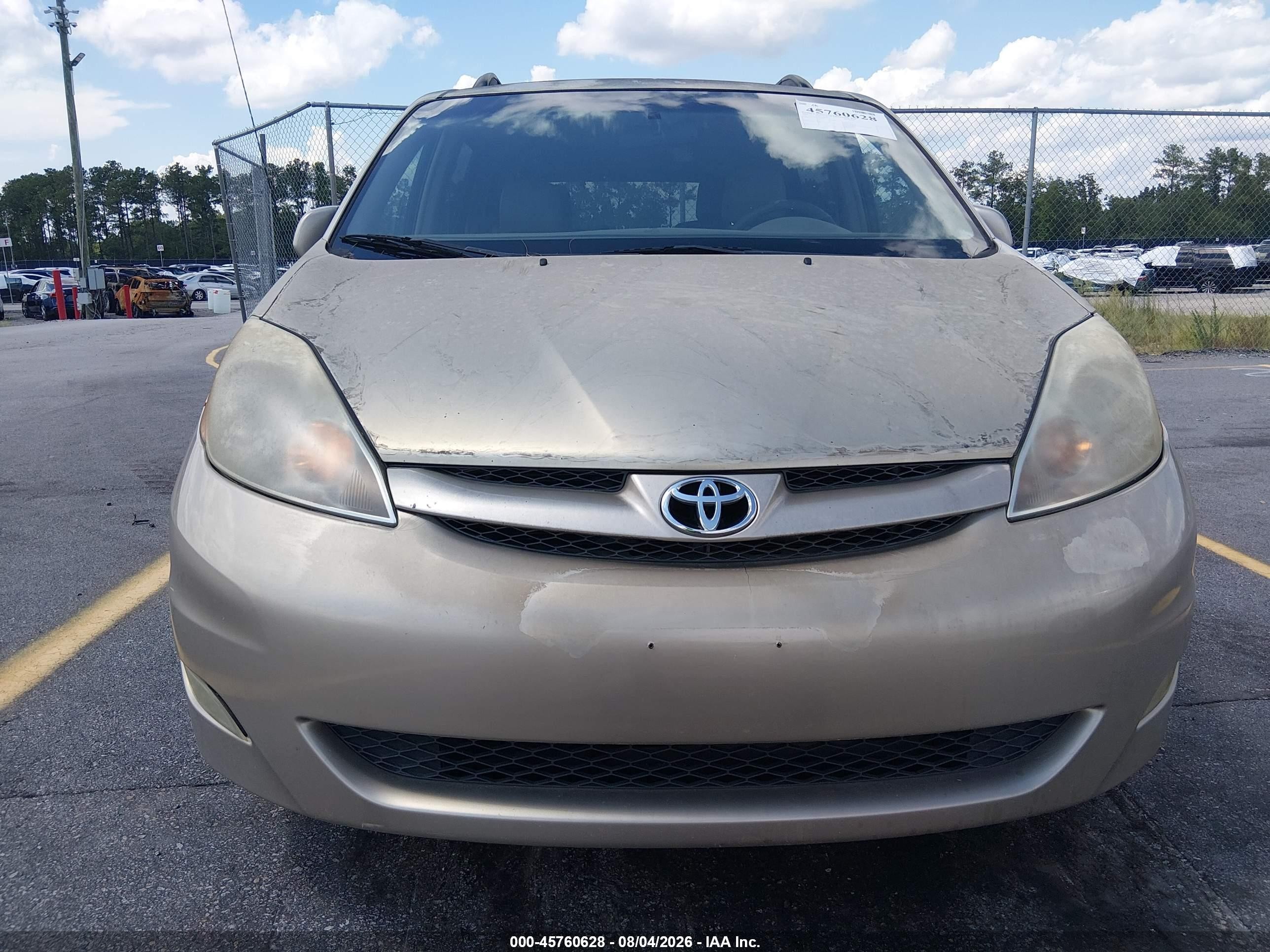 2008 Toyota Sienna Xle/xle Limited Beige vin: 5TDZK22C48S217175