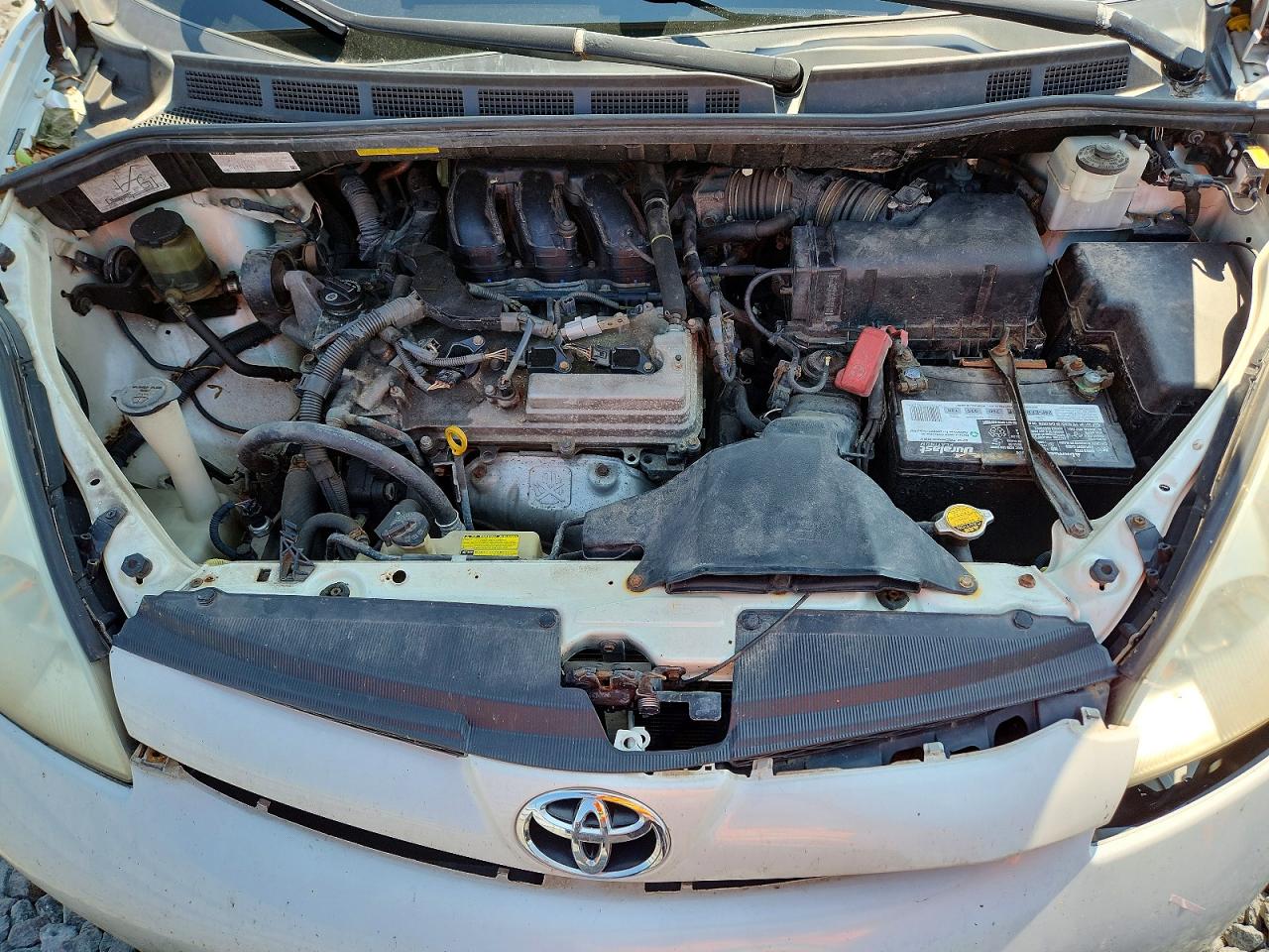 2009 Toyota Sienna Xle White vin: 5TDZK22C49S243101