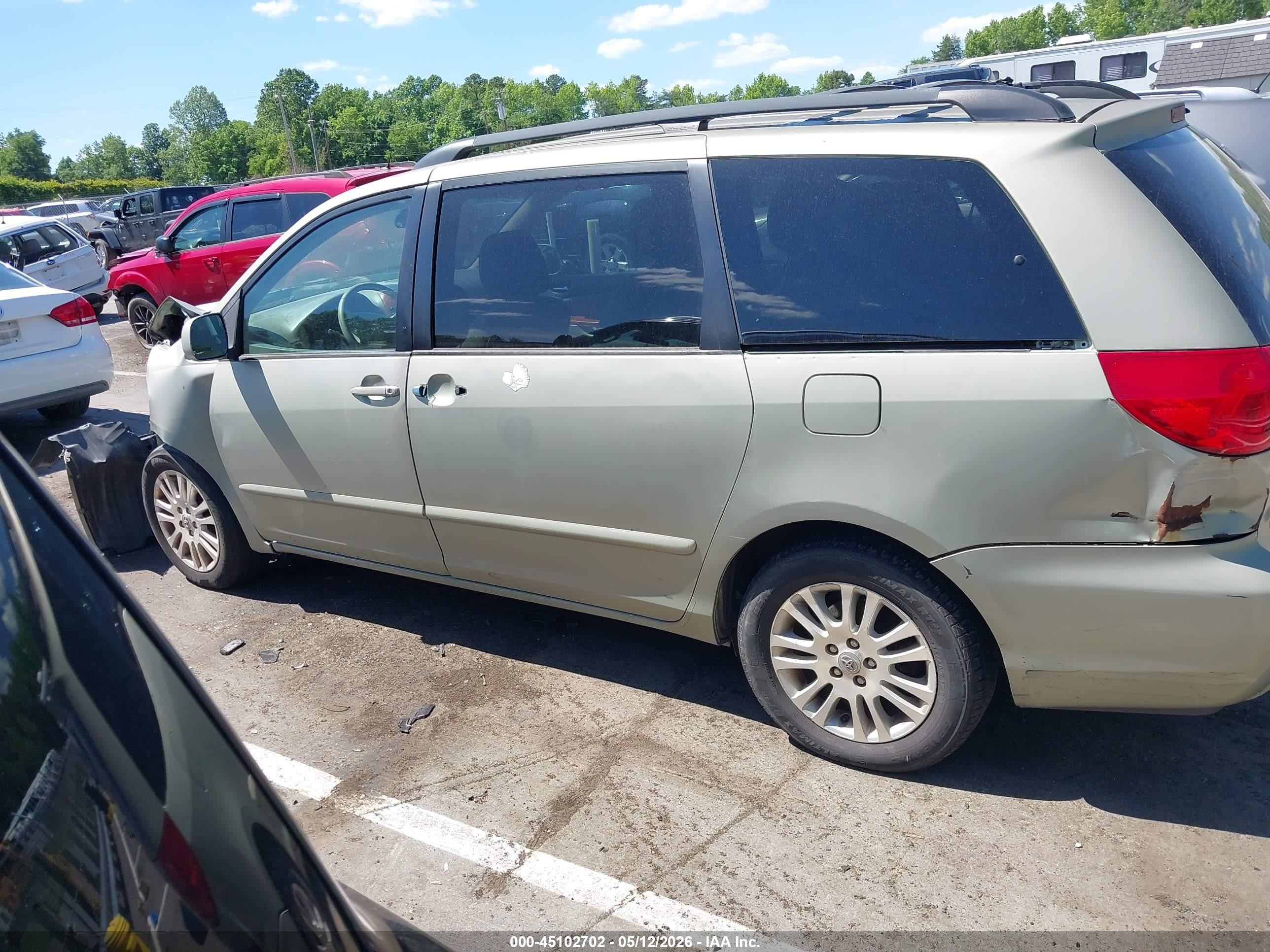 2009 Toyota Sienna Xle Green vin: 5TDZK22C49S244121