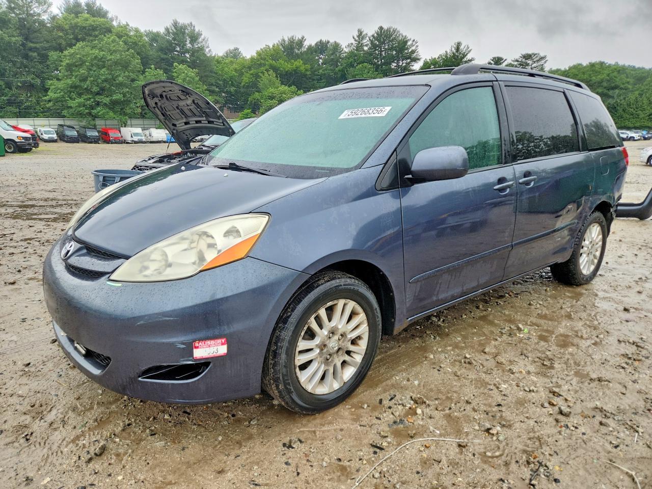 2009 Toyota Sienna Xle Blue vin: 5TDZK22C49S260366