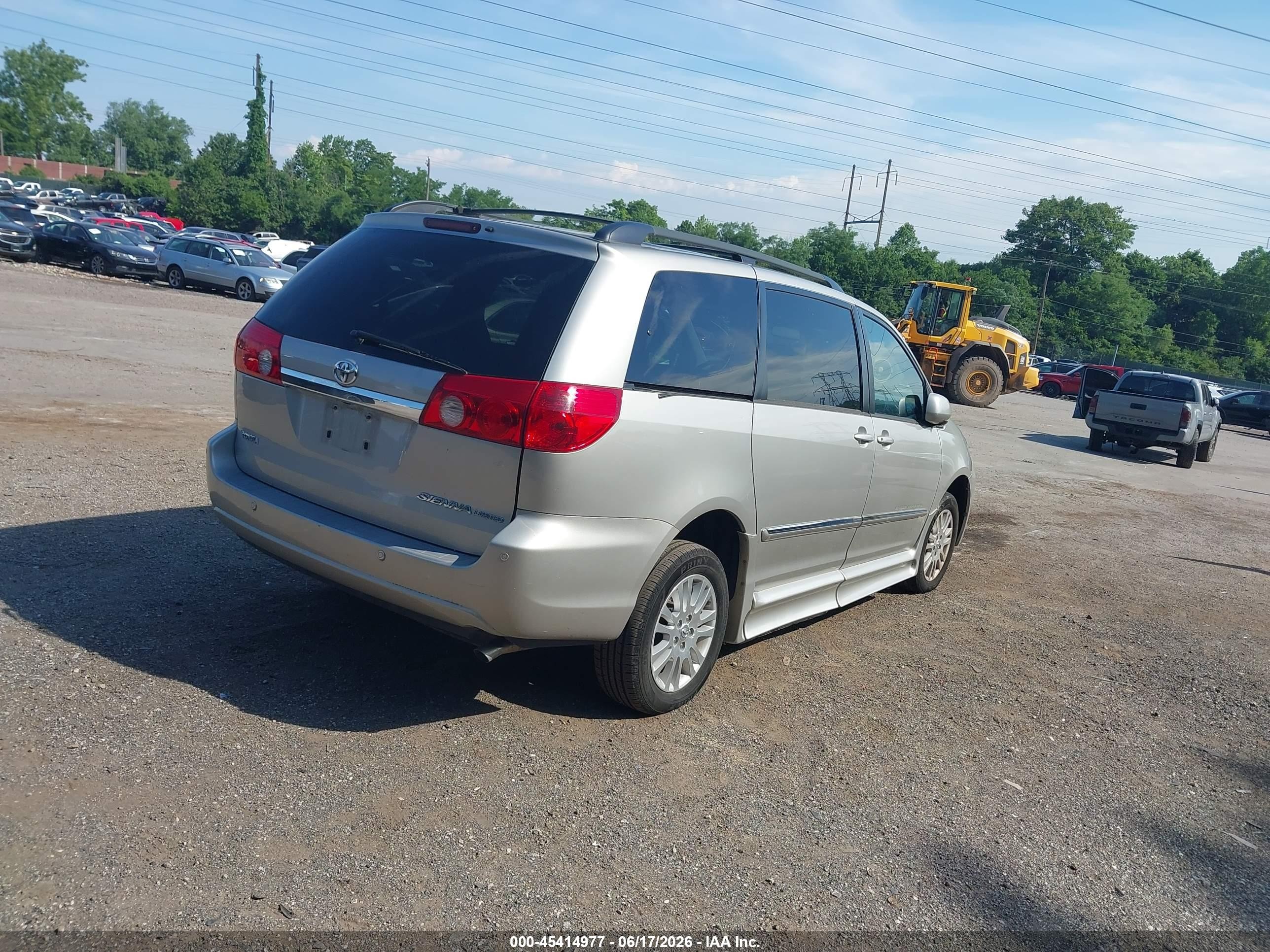2007 Toyota Sienna Xle Limited Желто-коричневый vin: 5TDZK22C57S063784