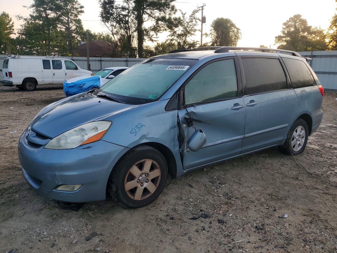 2007 Toyota Sienna Xle 7-passenger Blue vin: 5TDZK22C57S095280