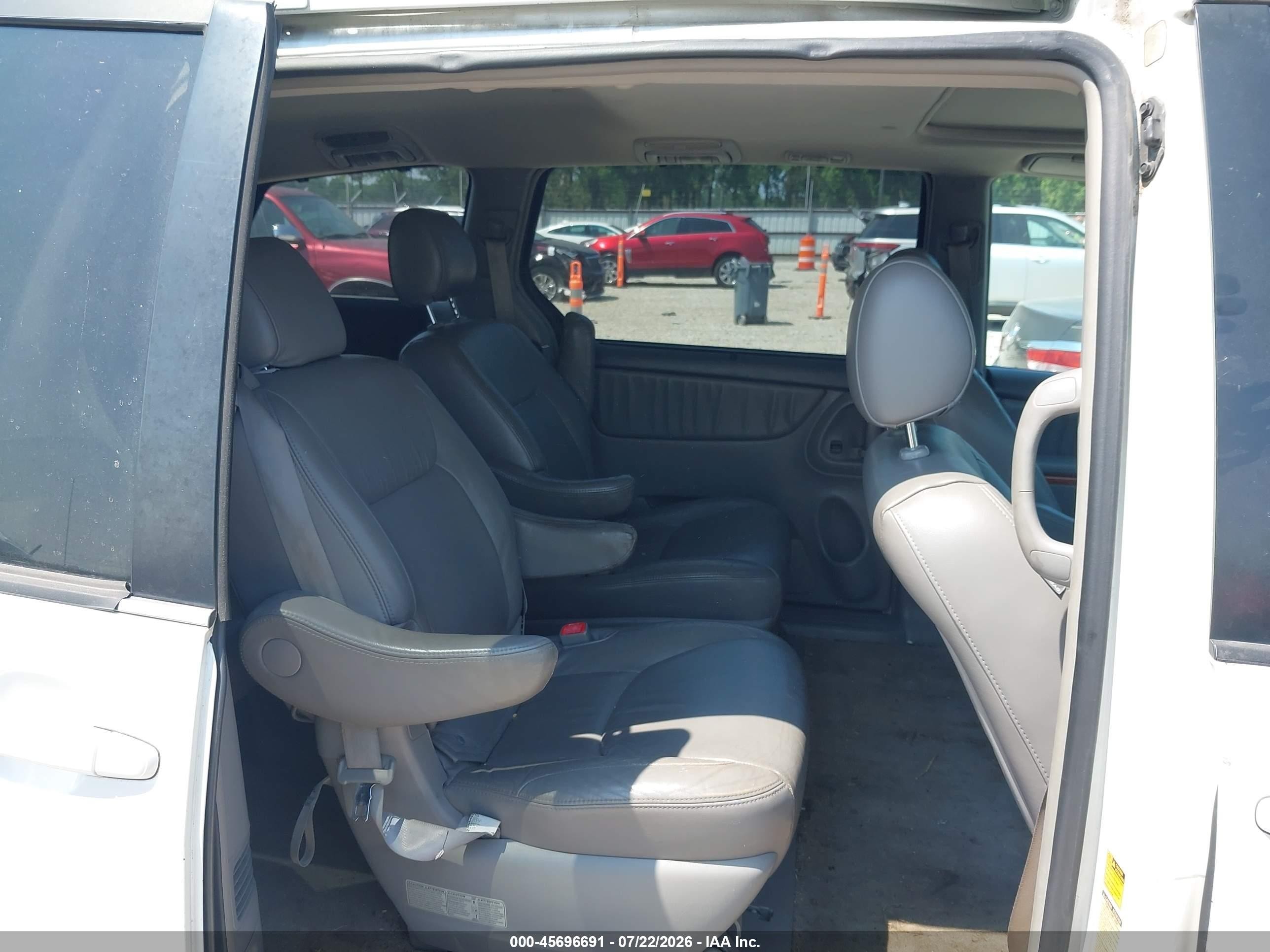 2008 Toyota Sienna Xle White vin: 5TDZK22C58S201258