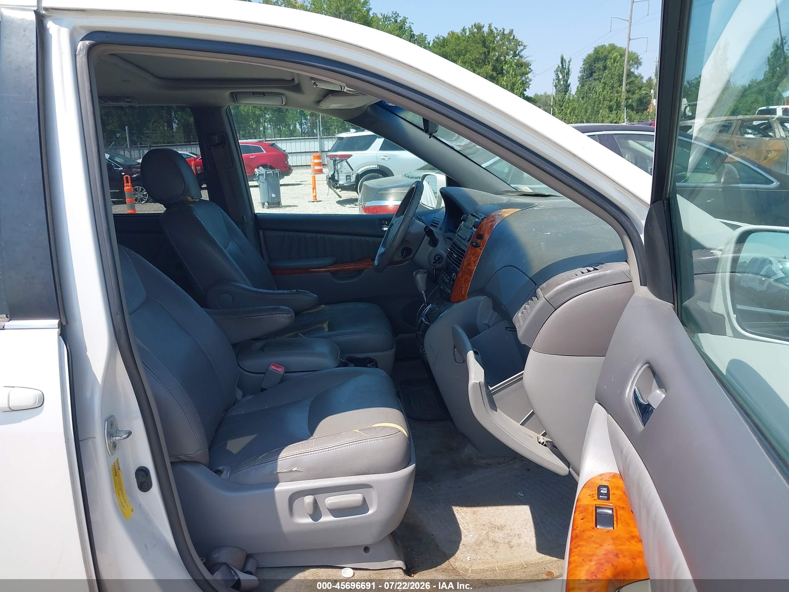 2008 Toyota Sienna Xle White vin: 5TDZK22C58S201258