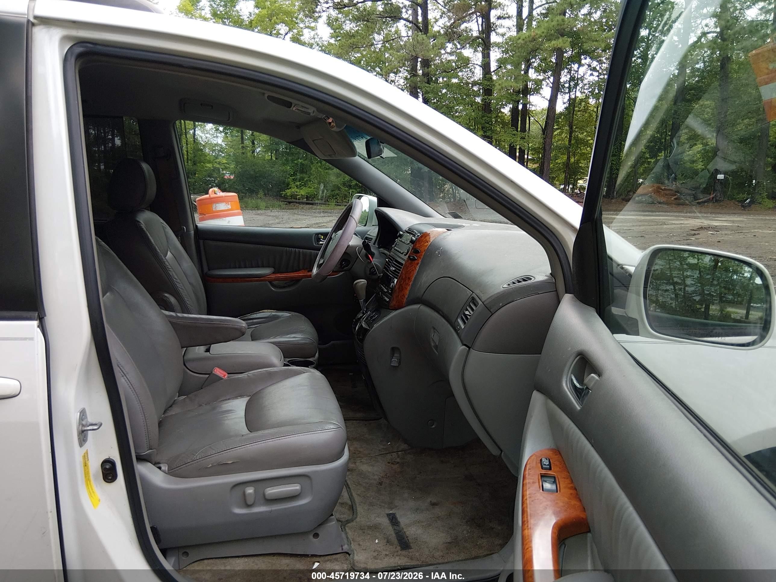 2008 Toyota Sienna Xle White vin: 5TDZK22C58S217041
