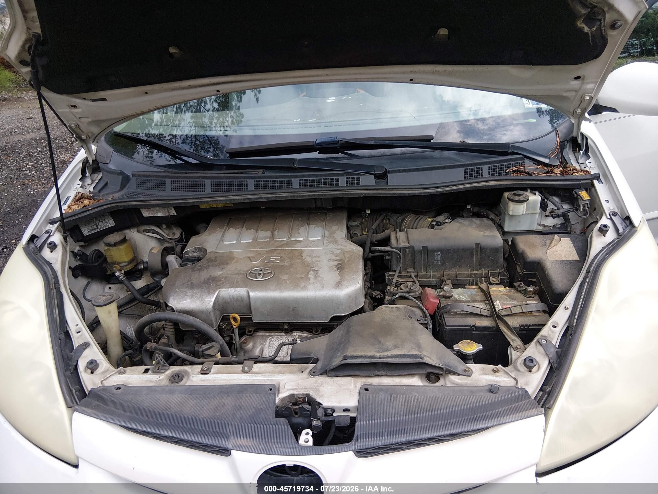 2008 Toyota Sienna Xle White vin: 5TDZK22C58S217041