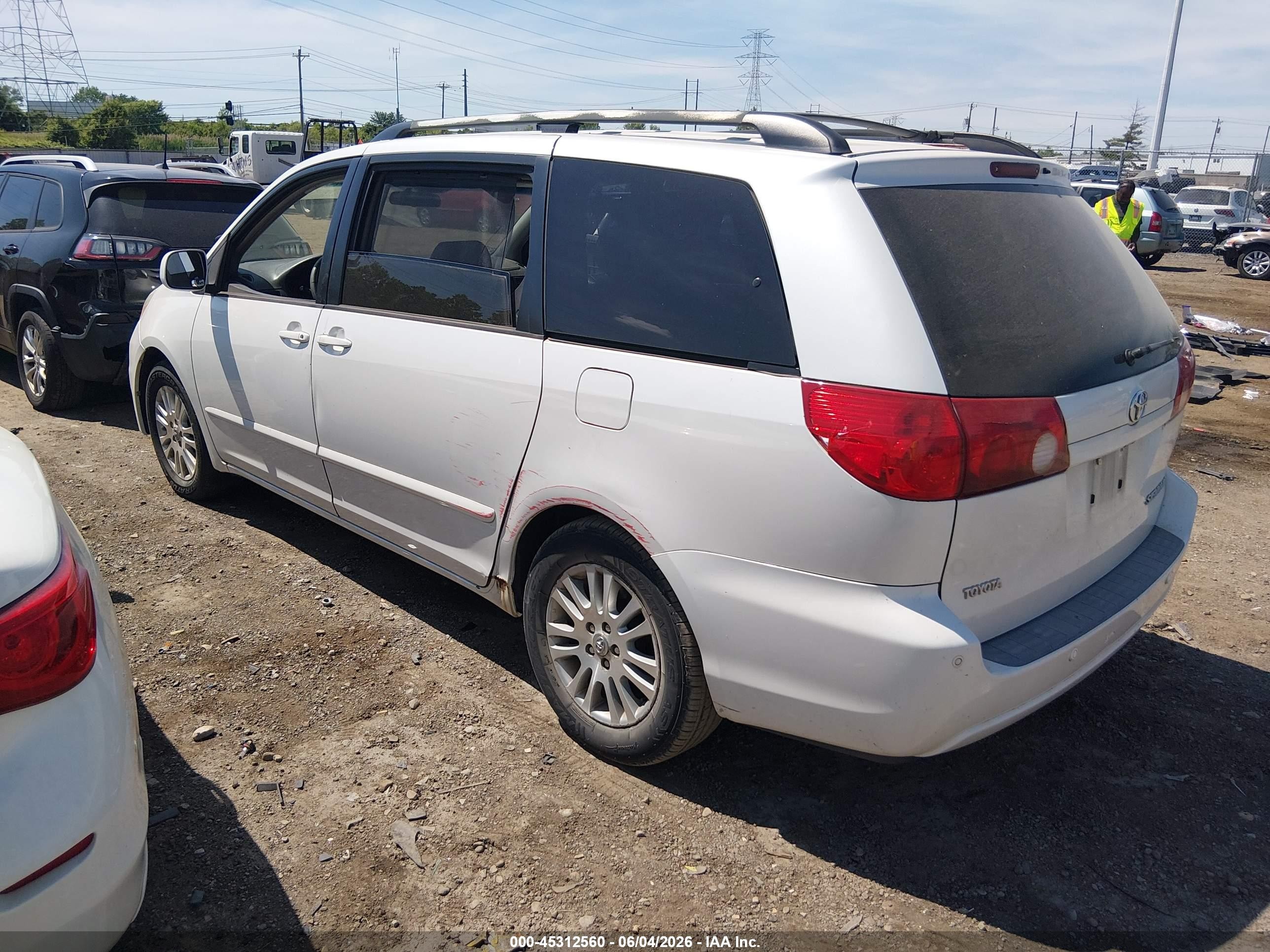 2007 Toyota Sienna Xle White vin: 5TDZK22C67S098169