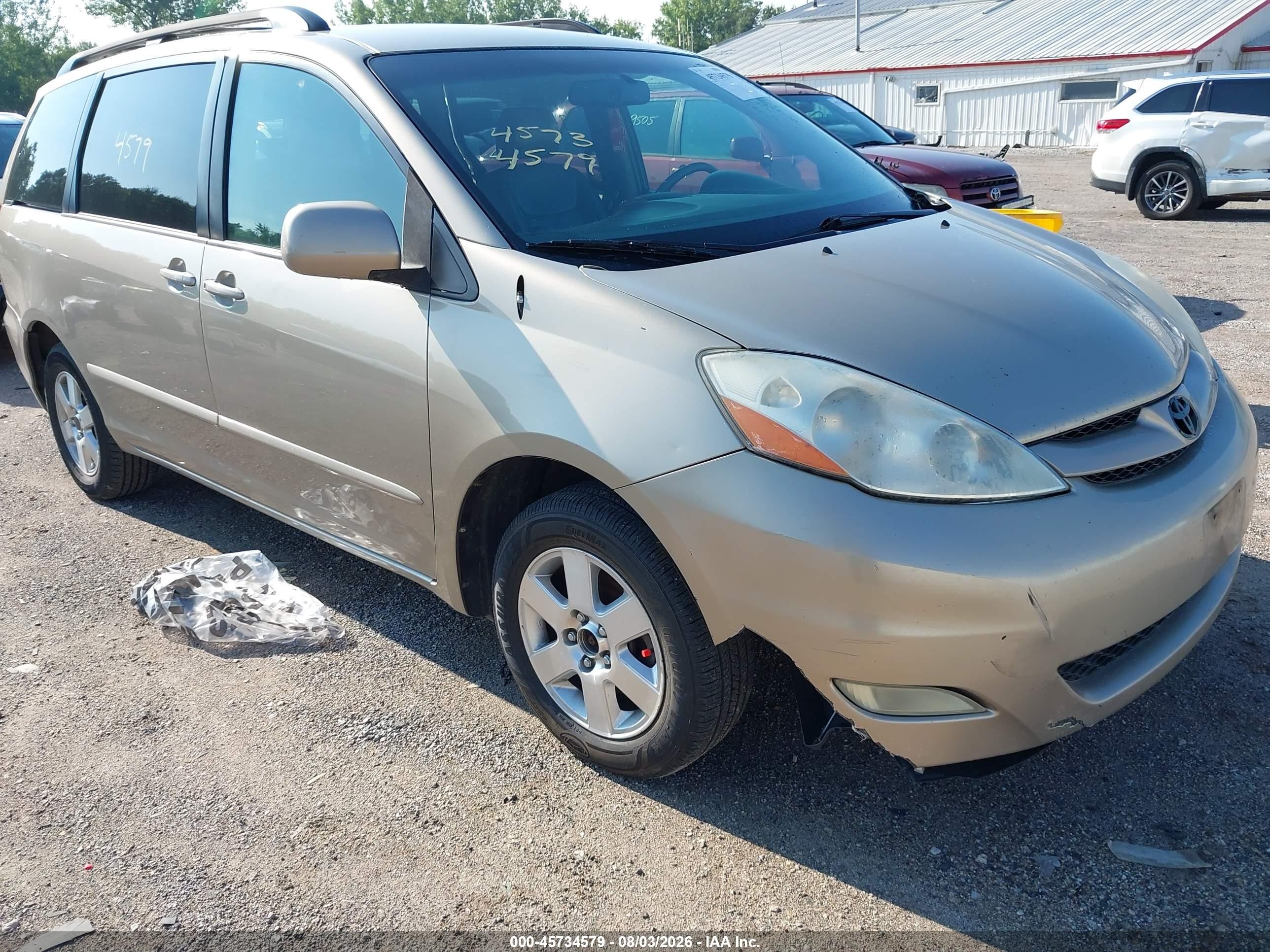 2008 Toyota Sienna Xle Champagne vin: 5TDZK22C68S177620