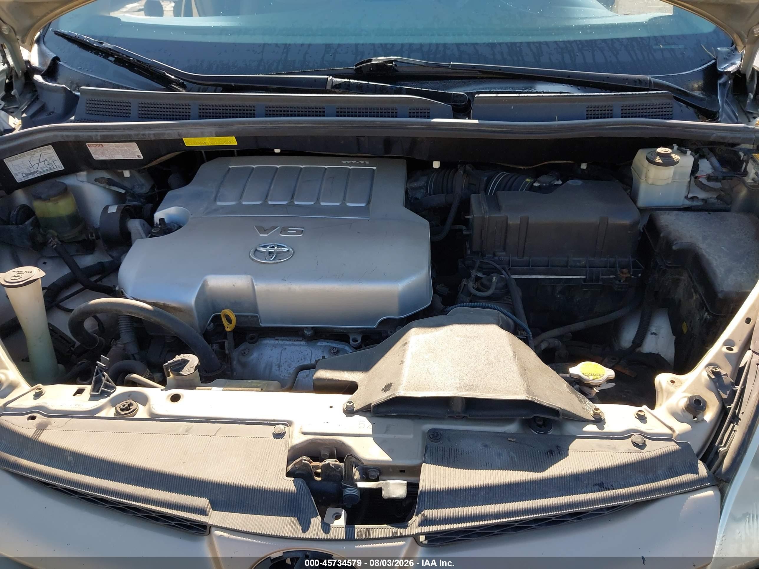 2008 Toyota Sienna Xle Champagne vin: 5TDZK22C68S177620