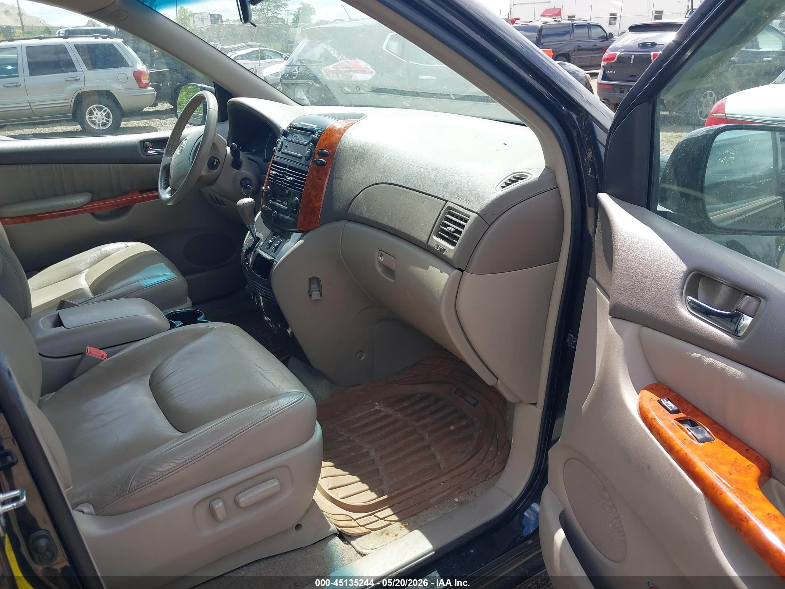 2009 Toyota Sienna Xle Черный vin: 5TDZK22C69S255167