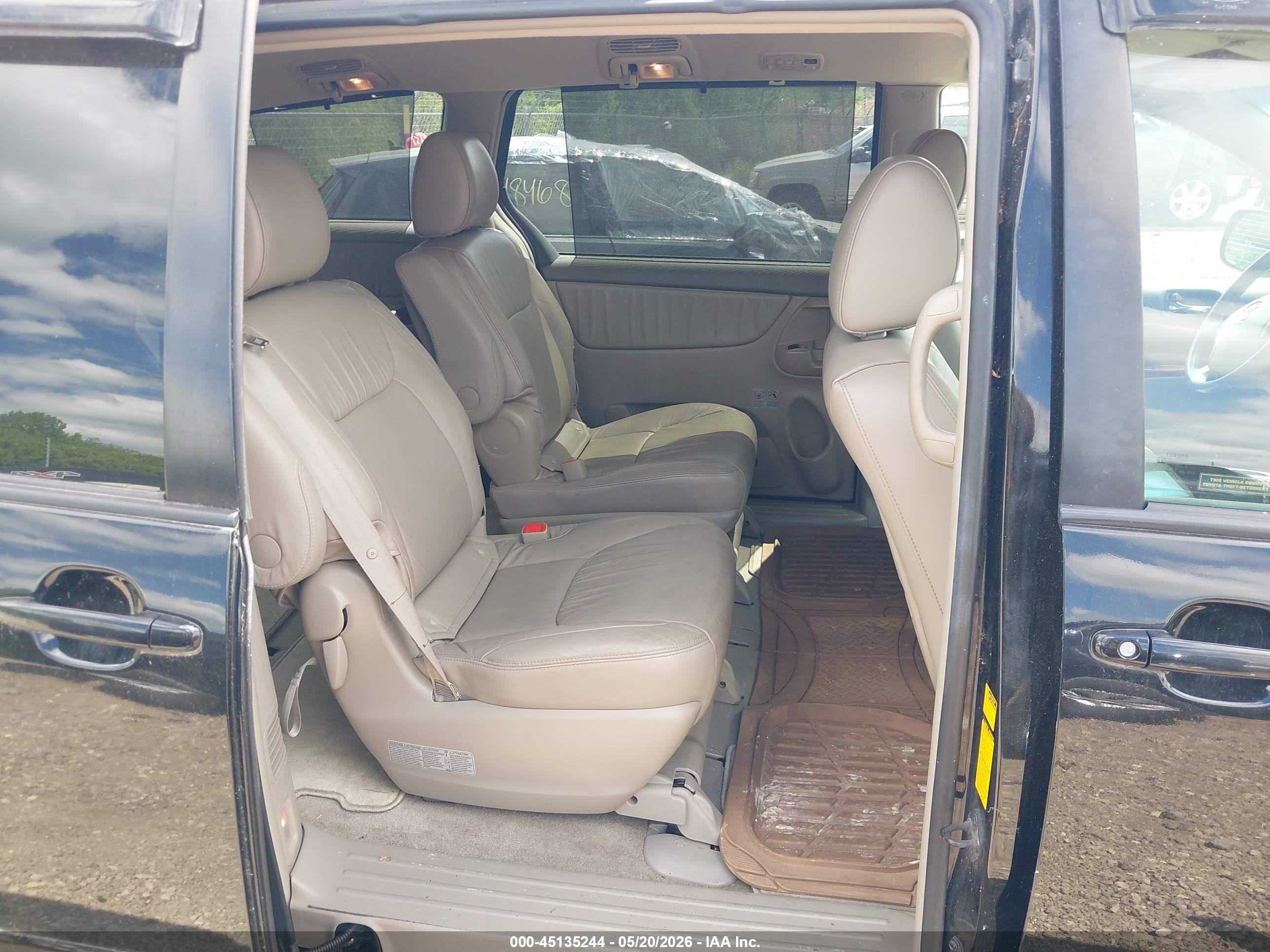 2009 Toyota Sienna Xle Черный vin: 5TDZK22C69S255167