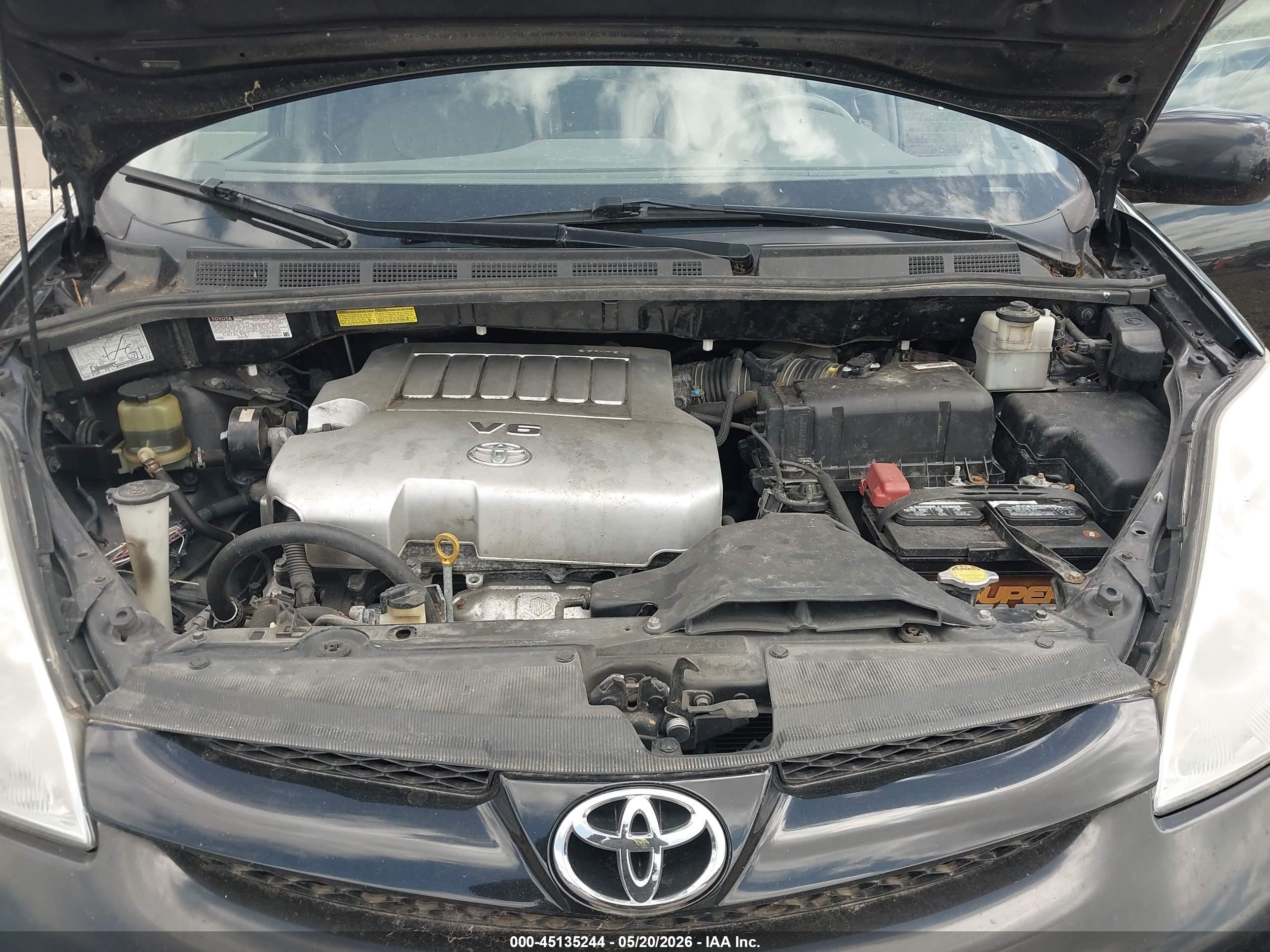 2009 Toyota Sienna Xle Черный vin: 5TDZK22C69S255167