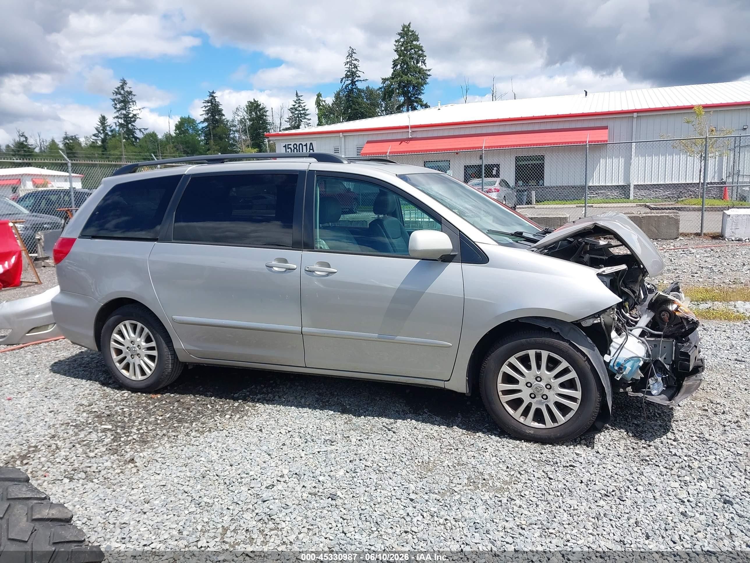 2008 Toyota Sienna Xle Gray vin: 5TDZK22C78S184527