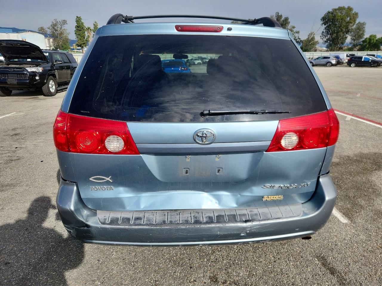 2007 Toyota Sienna Xle Blue vin: 5TDZK22C87S091756