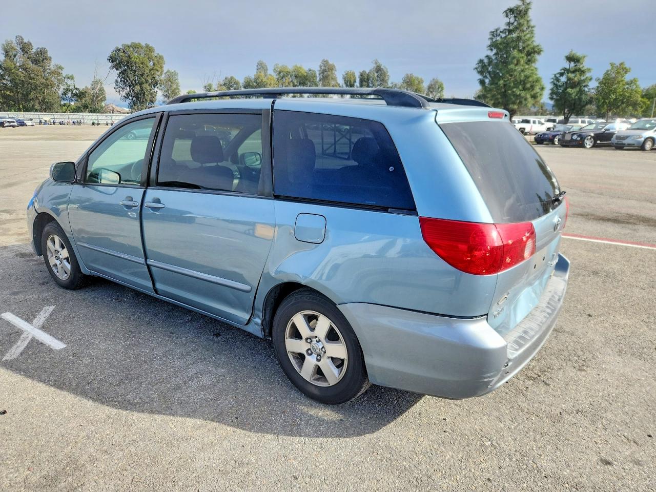 2007 Toyota Sienna Xle Blue vin: 5TDZK22C87S091756