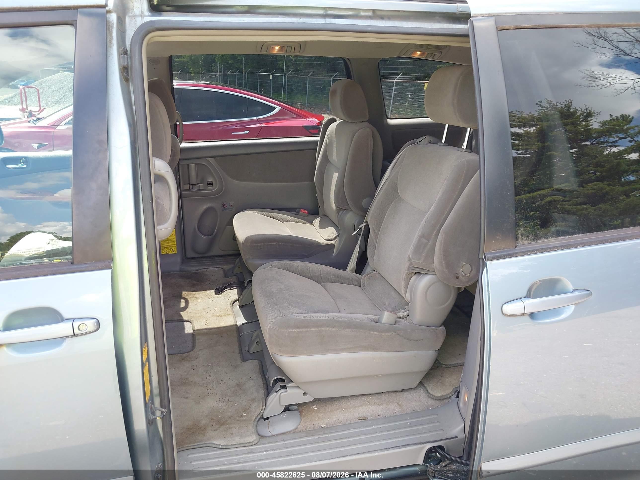 2008 Toyota Sienna Xle Синий vin: 5TDZK22C88S176789