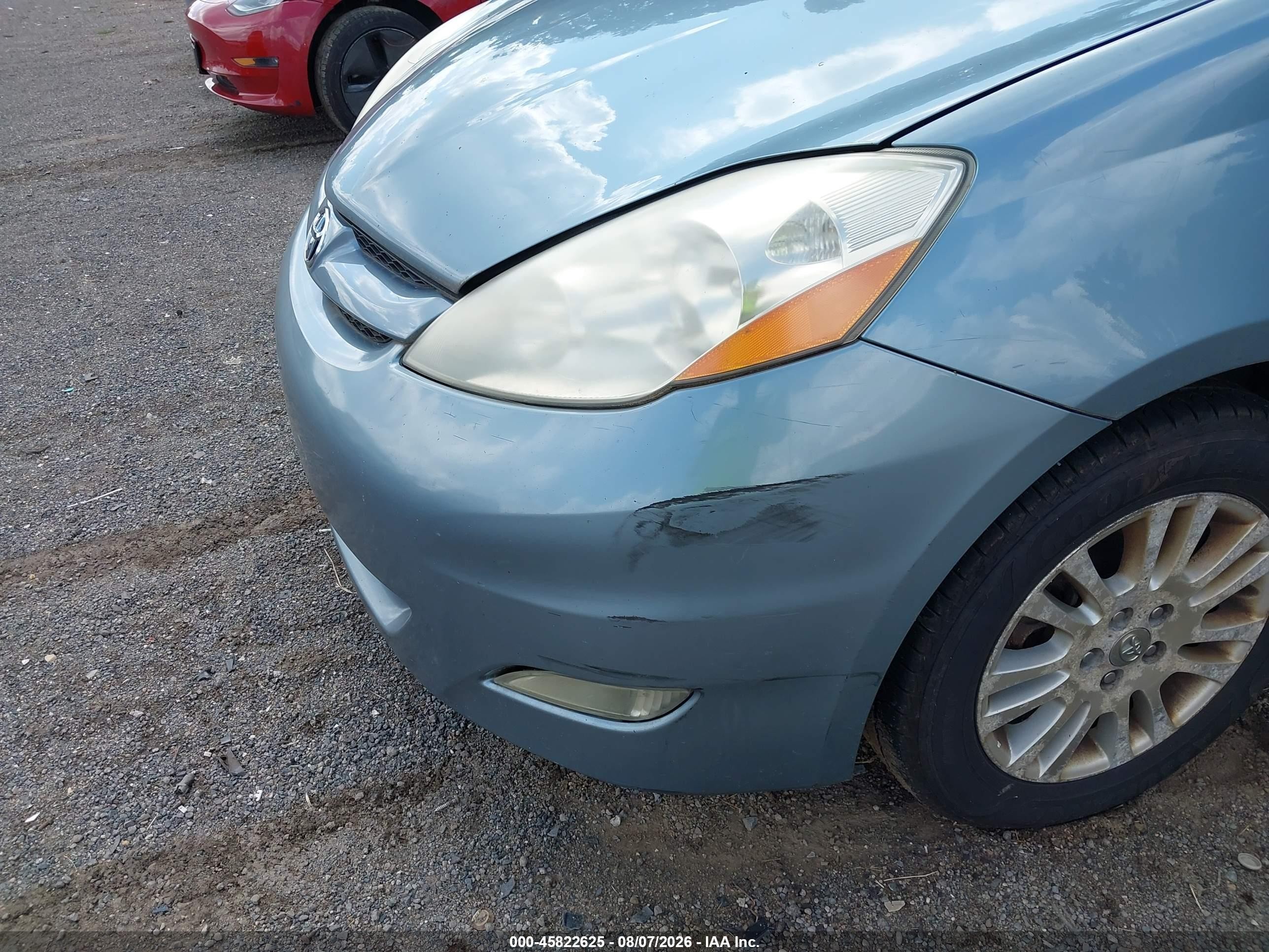 2008 Toyota Sienna Xle Синий vin: 5TDZK22C88S176789