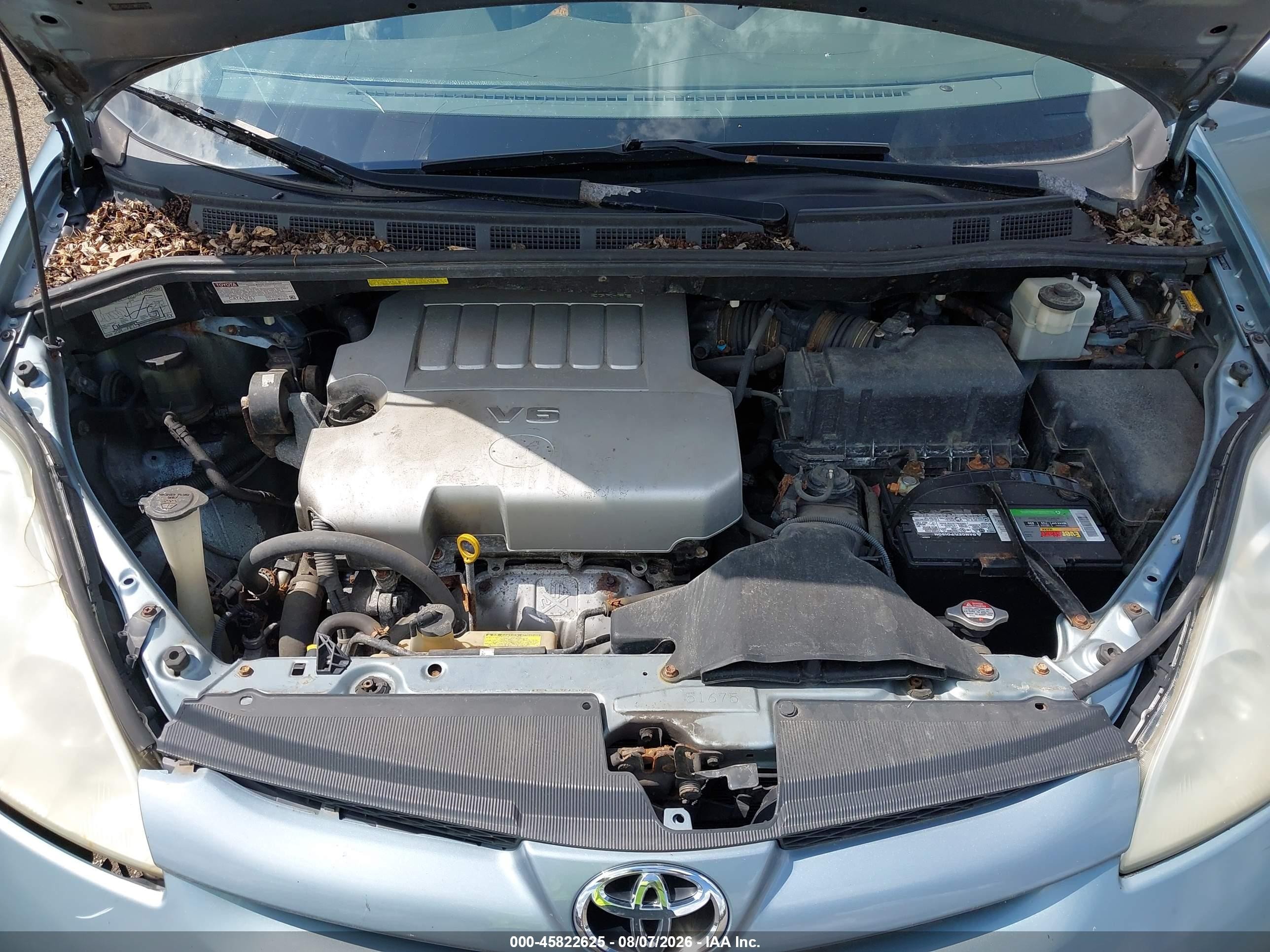 2008 Toyota Sienna Xle Синий vin: 5TDZK22C88S176789