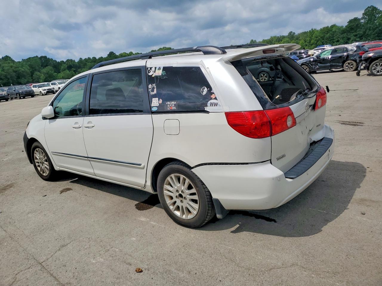 2008 Toyota Sienna Xle Limited White vin: 5TDZK22C88S203120